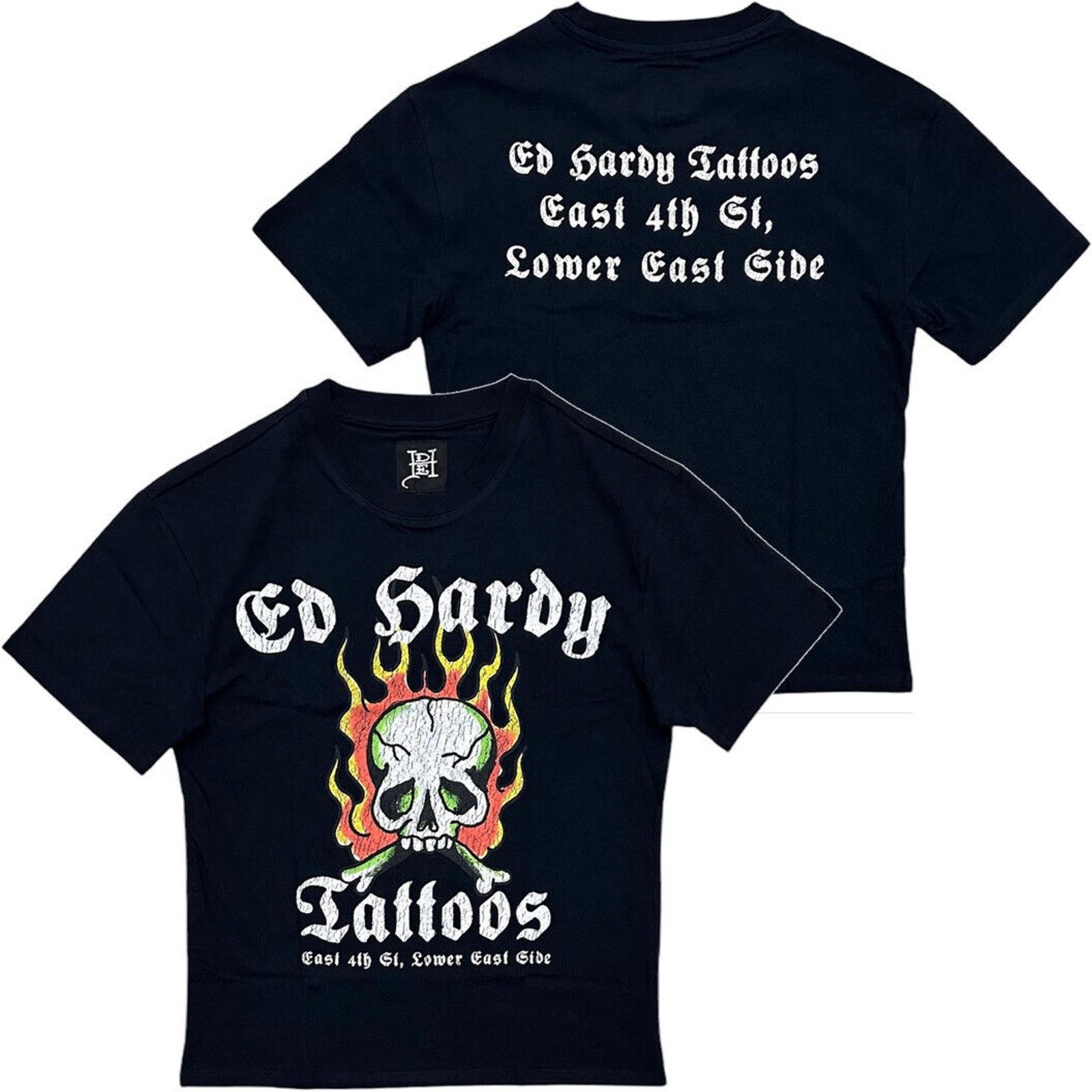 Ed Hardy Ed Hardy Men's T-Shirt Fire Skull Boxy Relaxed Fit Tee Size US S / EU 44-46 / 1 - 1 Thumbnail