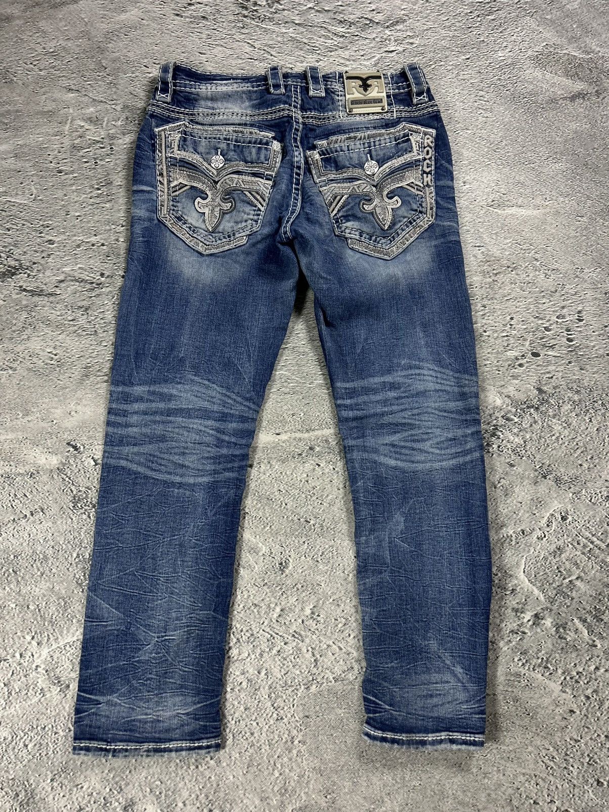 Rock Revival Rock Revival vintage jeans blue white stitching Y2K Size US 32 / EU 48 - 1 Thumbnail