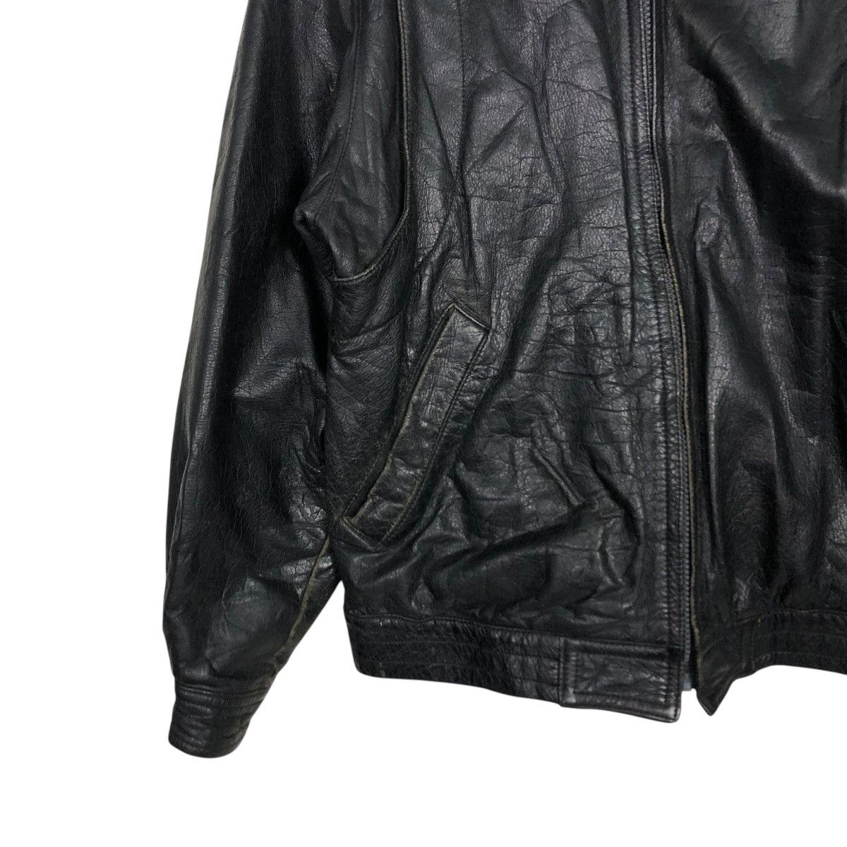 Japanese Brand 🔥VINTAGE BIKER LEATHER JACKET UNBRANDED ISSEY MIYAKE Size US M / EU 48-50 / 2 - 6 Thumbnail