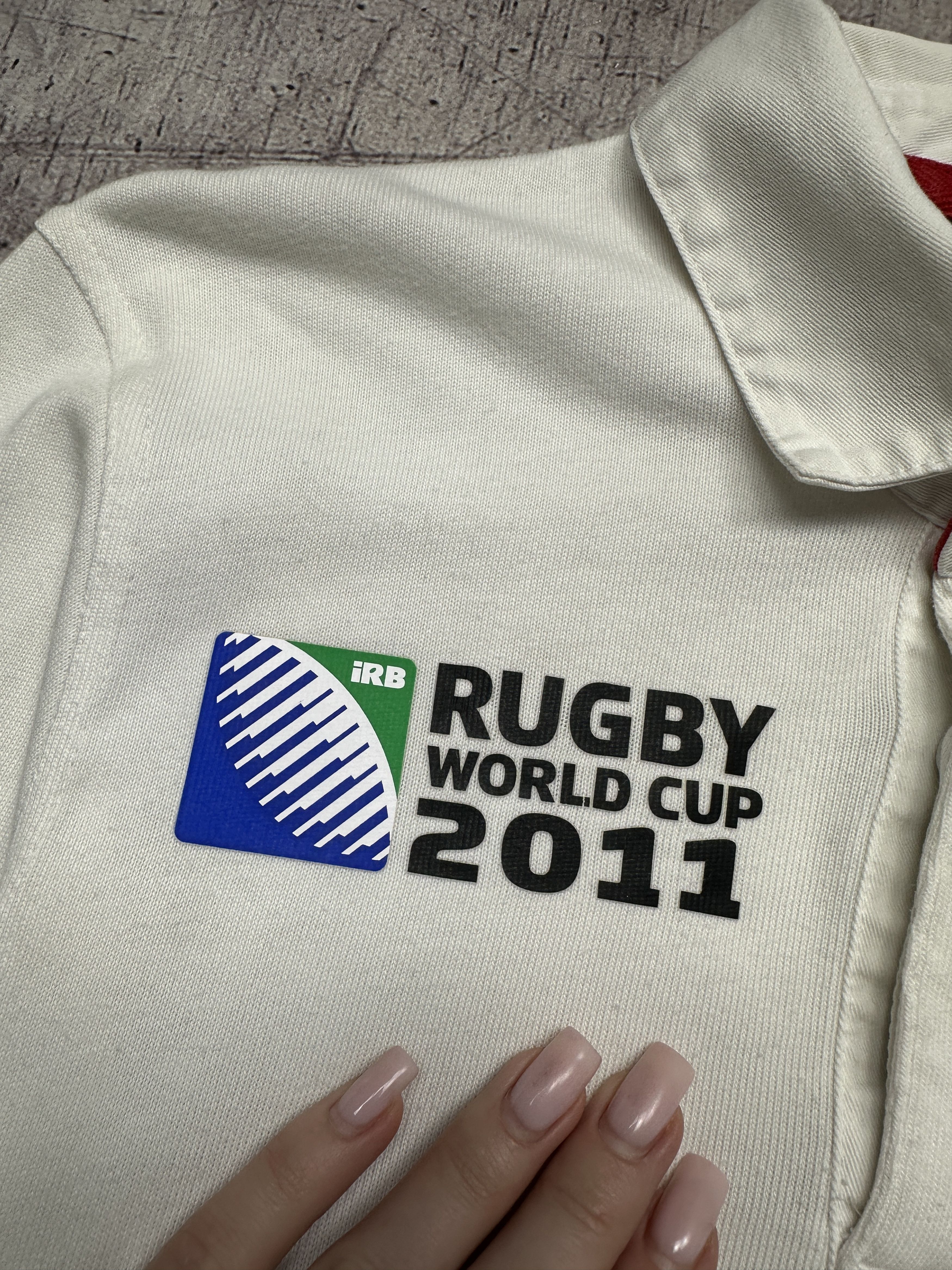 Nike Nike 2011 Mens England Rugby Long Sleeve Polo Shirt Size US S / EU 44-46 / 1 - 3 Thumbnail