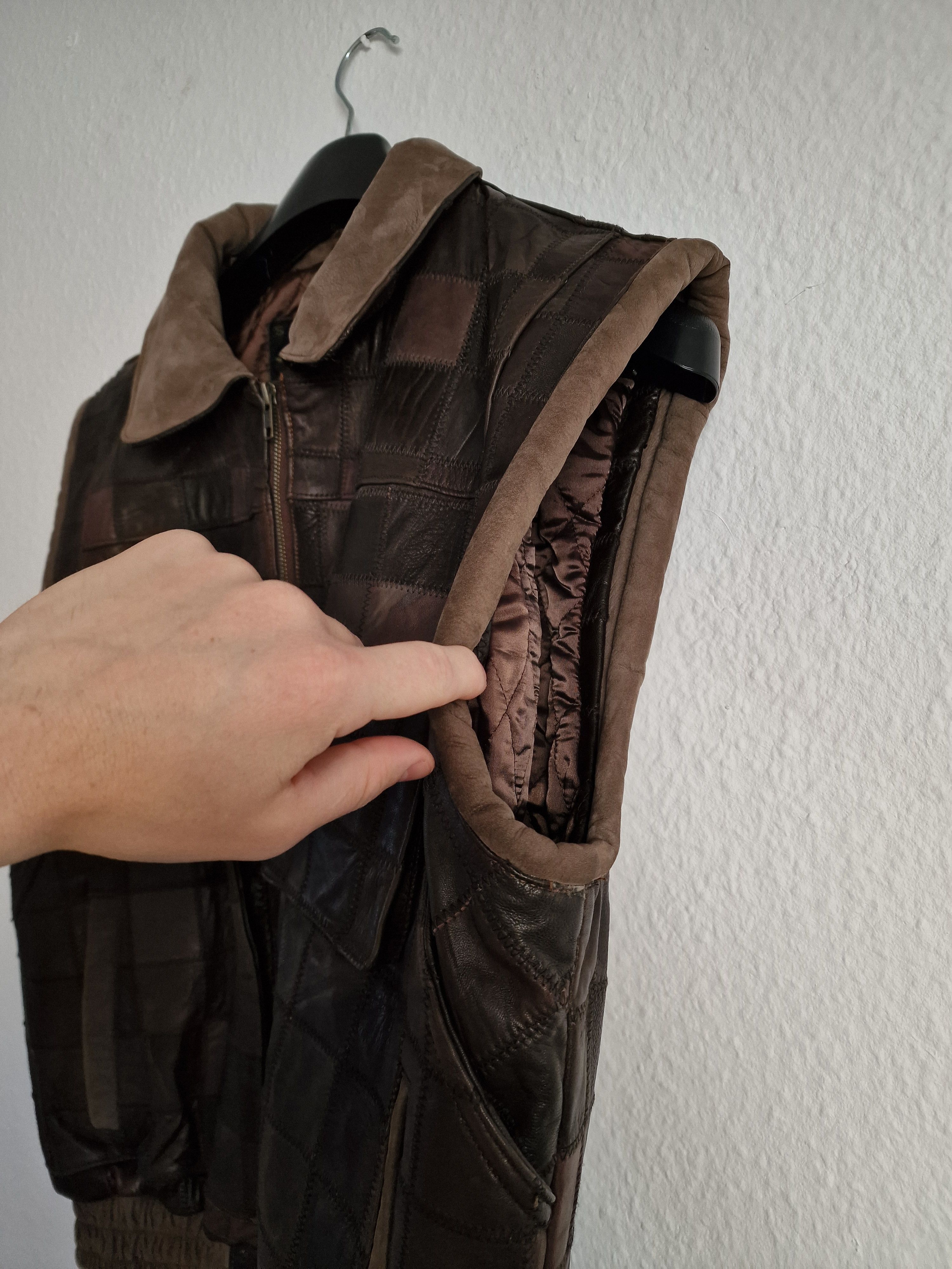 Genuine Leather × Vintage Genuine Leather Vintage Vest bomber deep front pockets Size US S / EU 44-46 / 1 - 10 Thumbnail