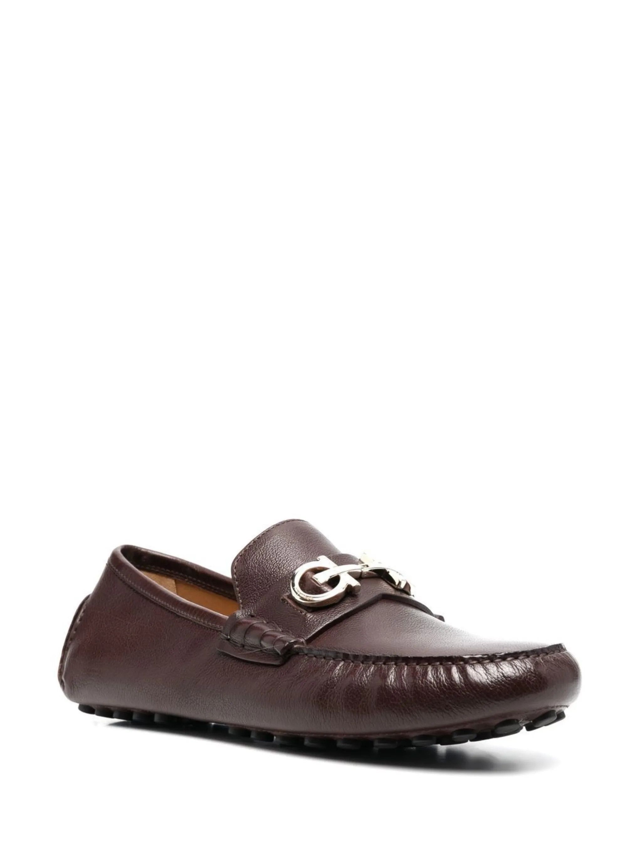 Salvatore Ferragamo o1s1rm1125 Leather Loafers in Brown Size US 12 / EU 45 - 2 Thumbnail