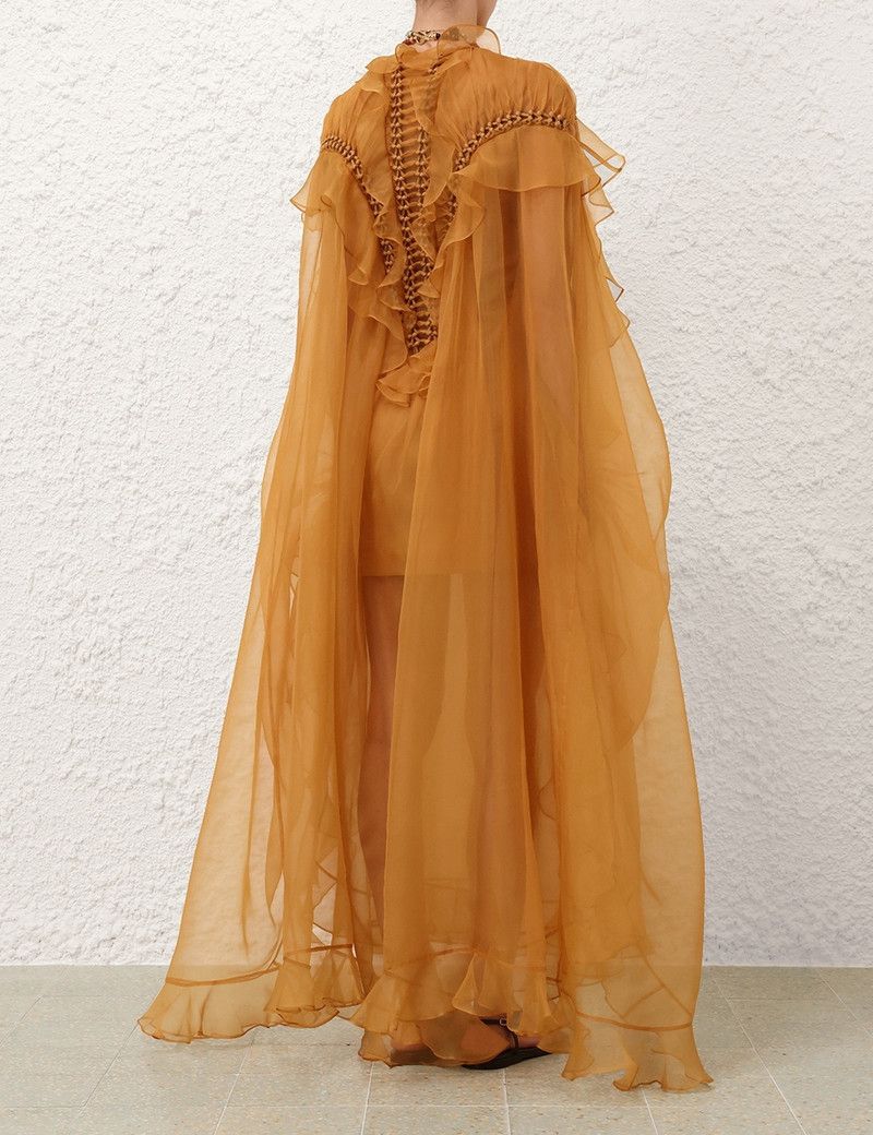 Zimmermann oc11z0226 Balance Braided Gown In Tan Size L / US 10 / IT 46 - 4 Thumbnail