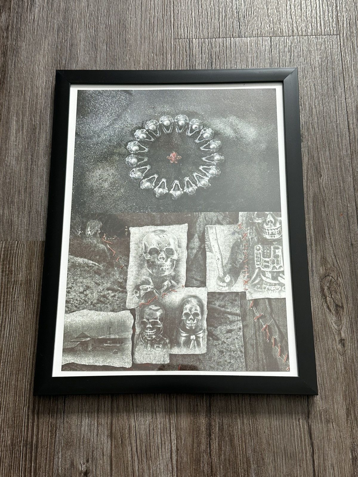 Pre-owned Chrome Hearts Demonic Foti 9x12 Framed Poster In Black