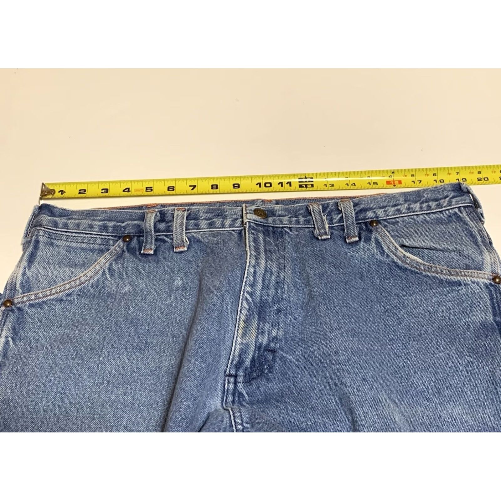Vintage VINTAGE Big Mac Men's Carpenter Jeans 38x25 Denim Blue Workwear Distressed? No, Stained? No, 5-Pocket Design, Belt Loops Mens Jeans Size US 38 / EU 54 - 3 Thumbnail