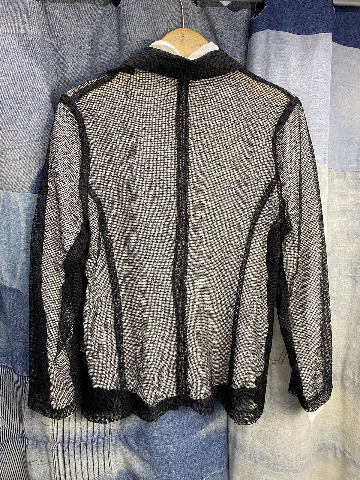 Beauty Beast × Japanese Brand × Vintage japanese lace shirt fishnet fineness Size US M / EU 48-50 / 2 - 11 Thumbnail