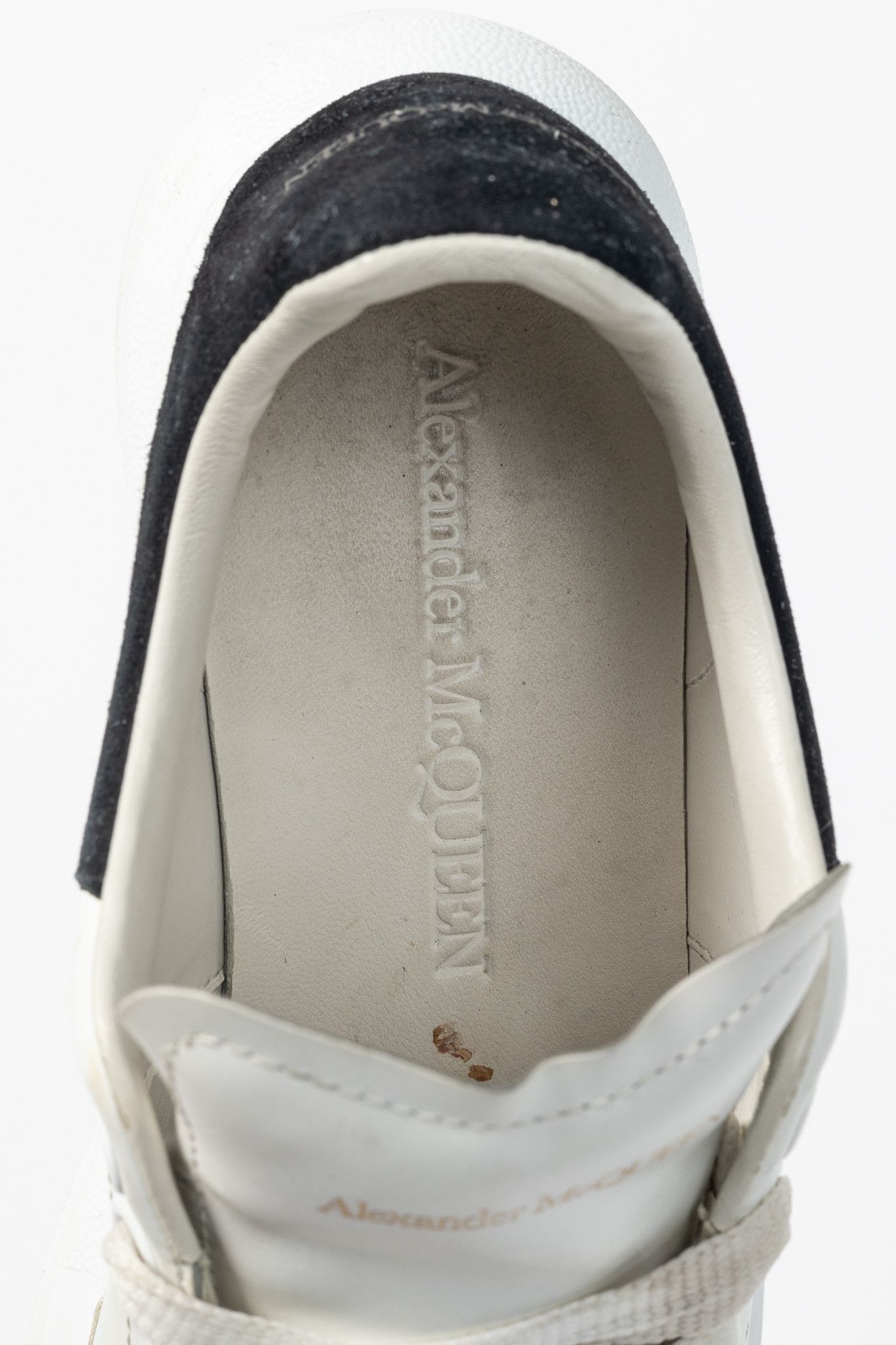 Alexander McQueen Alexander McQueen Oversized Leather & Suede Lace-Up Sneakers Size US 4.5 / IT 34.5 - 10 Thumbnail