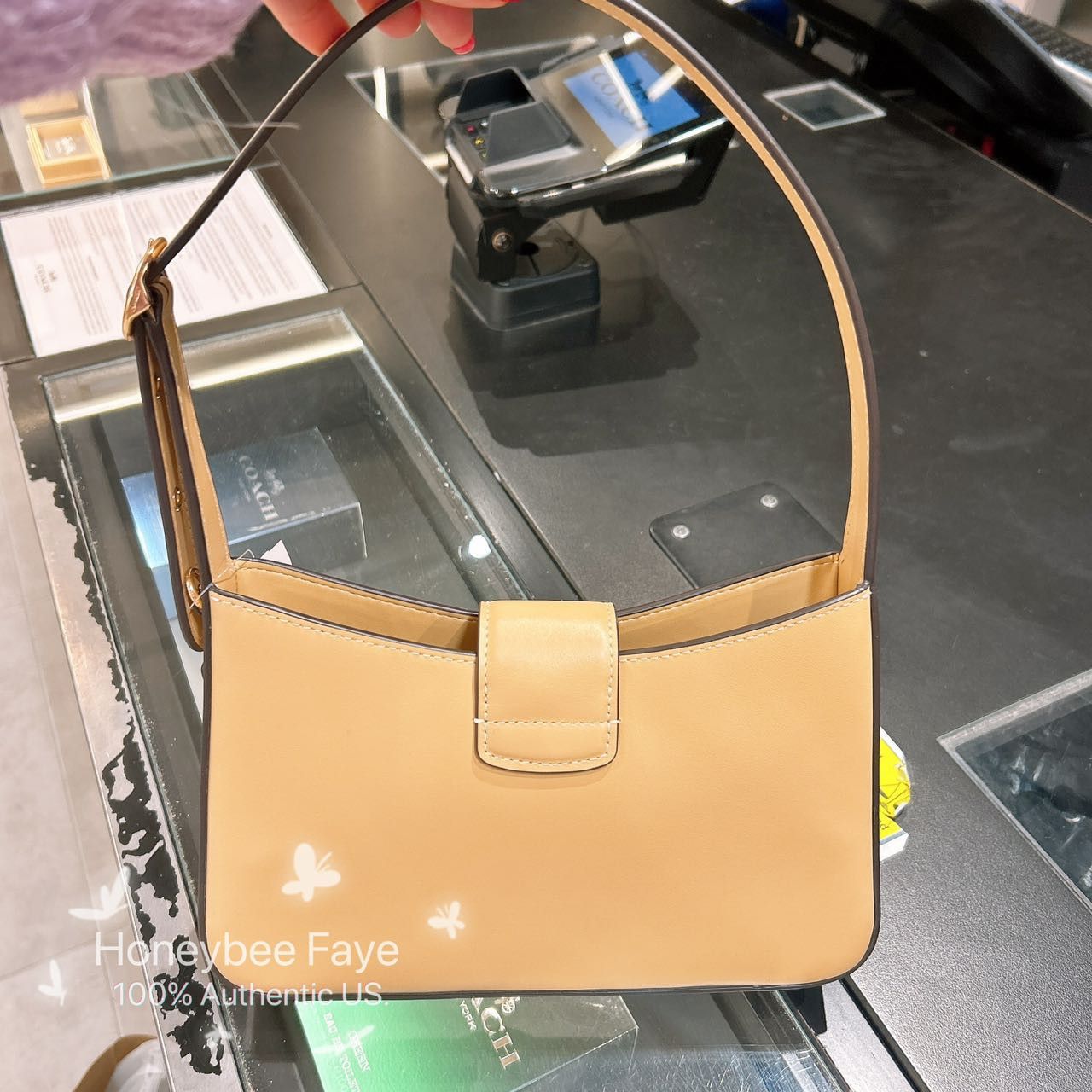 Coach Eliza Shoulder Bag With Leather Covered Closure CT853 Size ONE SIZE - 2 Thumbnail