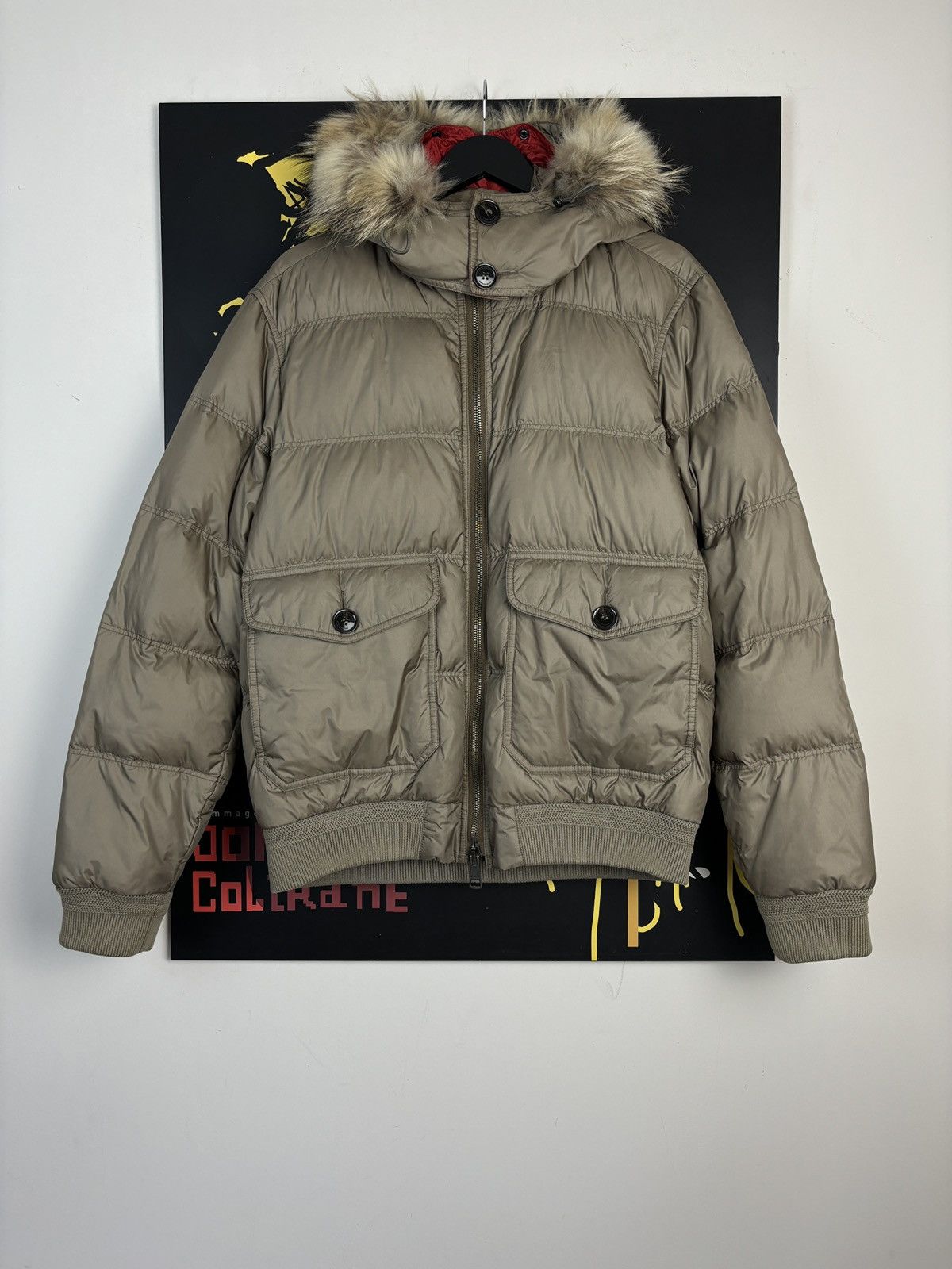 image of Burberry Brit Down Jacket in Beige, Men's (Size Large)