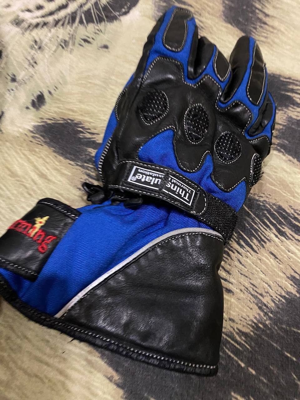 Other Motorbike Racing Gloves Motorcycle Goat Leather Glove Rider Size ONE SIZE - 6 Thumbnail