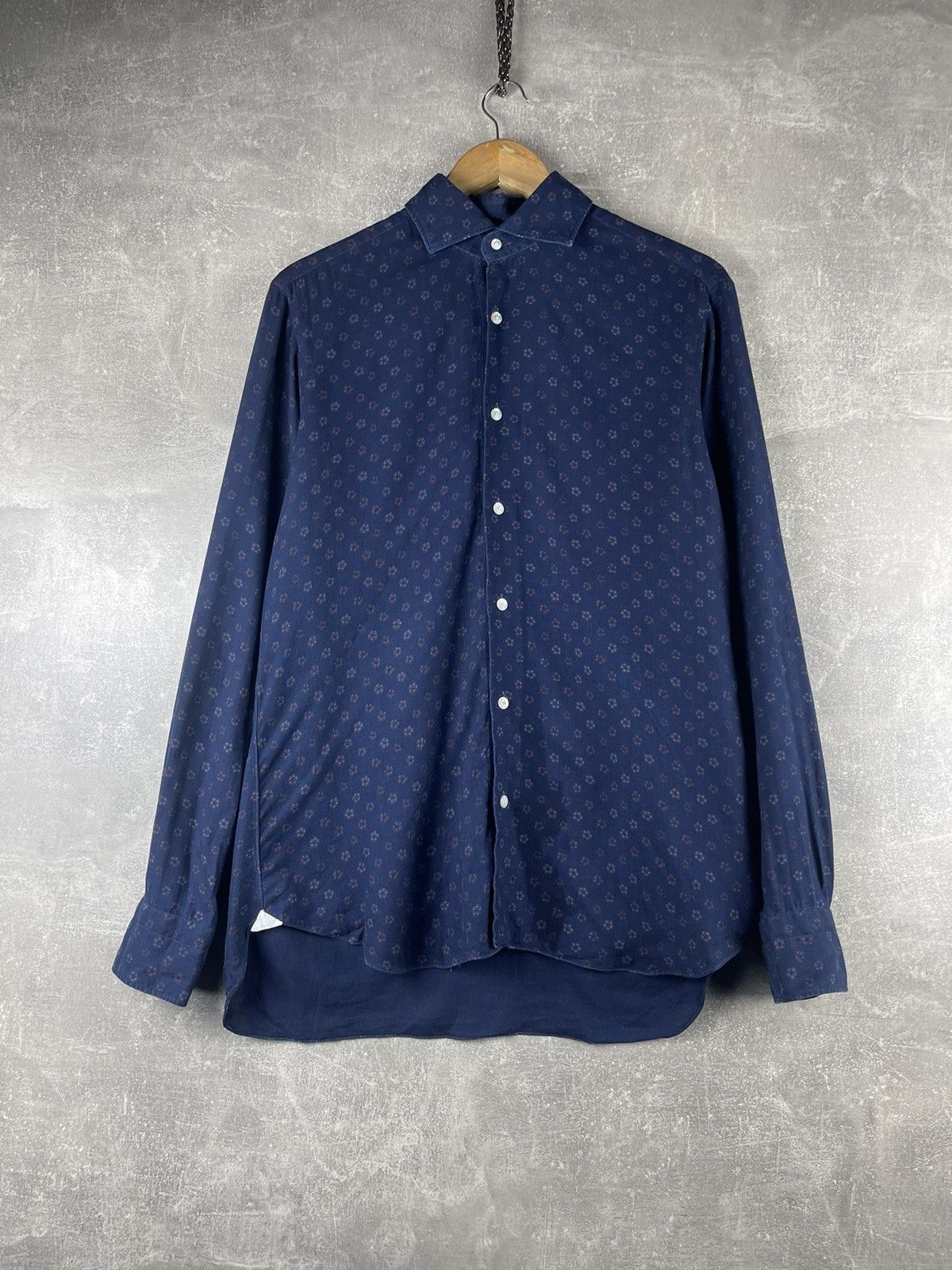Barba Napoli Barba Napoli Patterned Cotton Shirt Men’s Size 40 Size US M / EU 48-50 / 2 - 1 Thumbnail