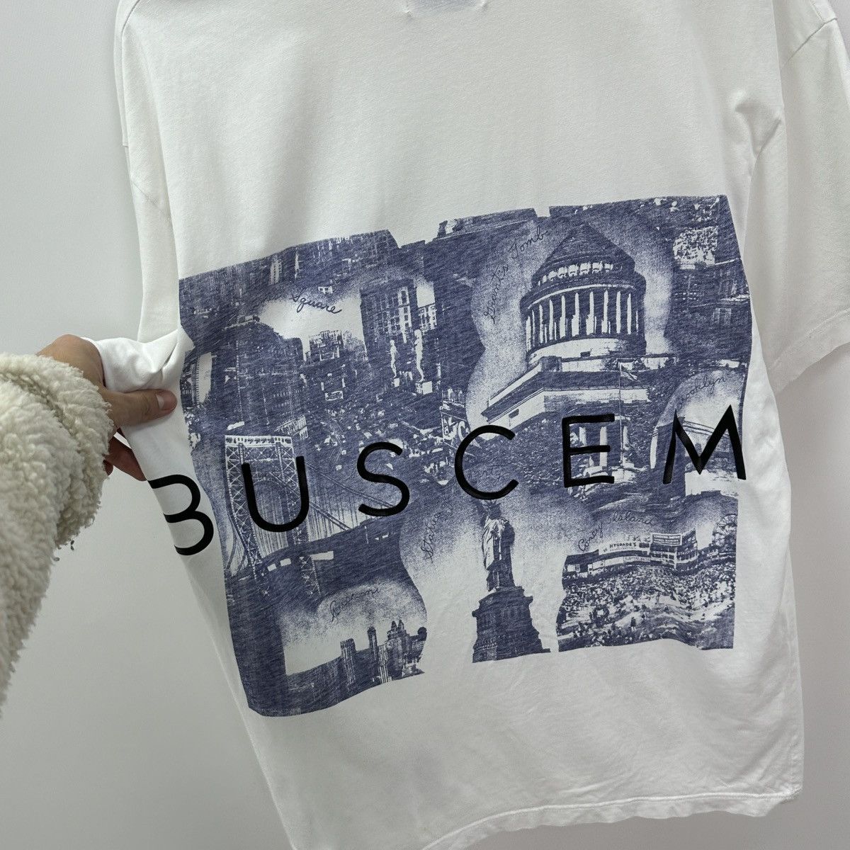 Buscemi Vintage 00s Buscemi USA Italy distressed tee oversize luxury Size US M / EU 48-50 / 2 - 7 Thumbnail