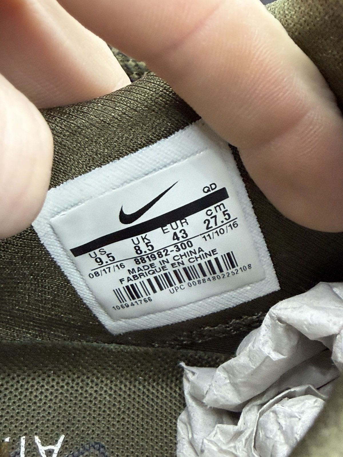 Nike Size 9.5 - Nike Air Max Zero Premium Dark Loden Size US 9.5 / EU 42-43 - 8 Thumbnail
