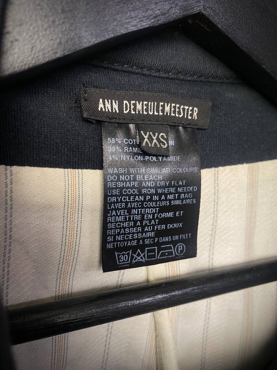 Ann Demeulemeester Navy admiral vest S-M Size 48S - 5 Thumbnail