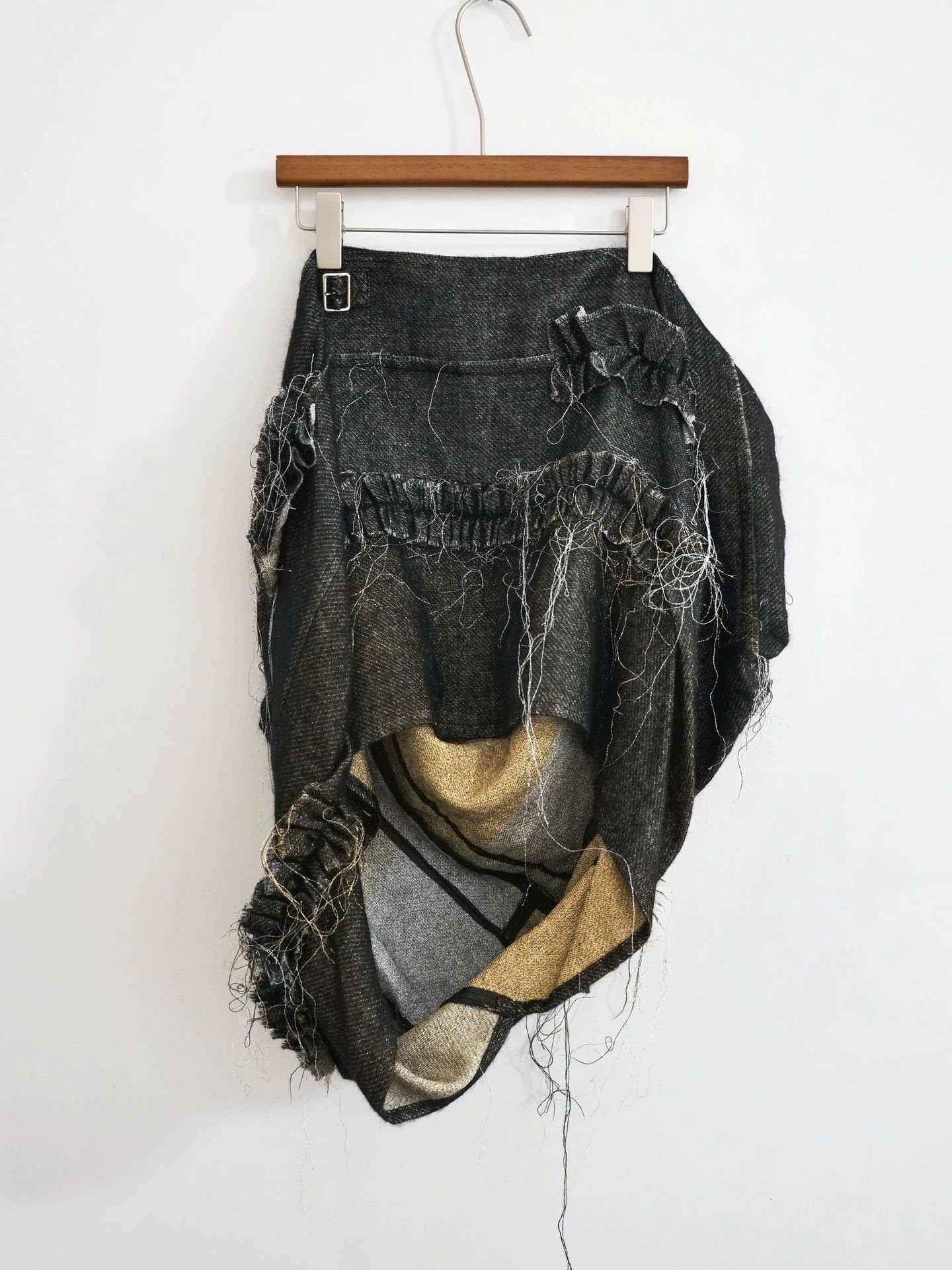 Comme des Garcons Comme des Garçons Tao 08aw Irregular Gold Skirt SS Size 25" / US 0 / IT 36 - 5 Thumbnail
