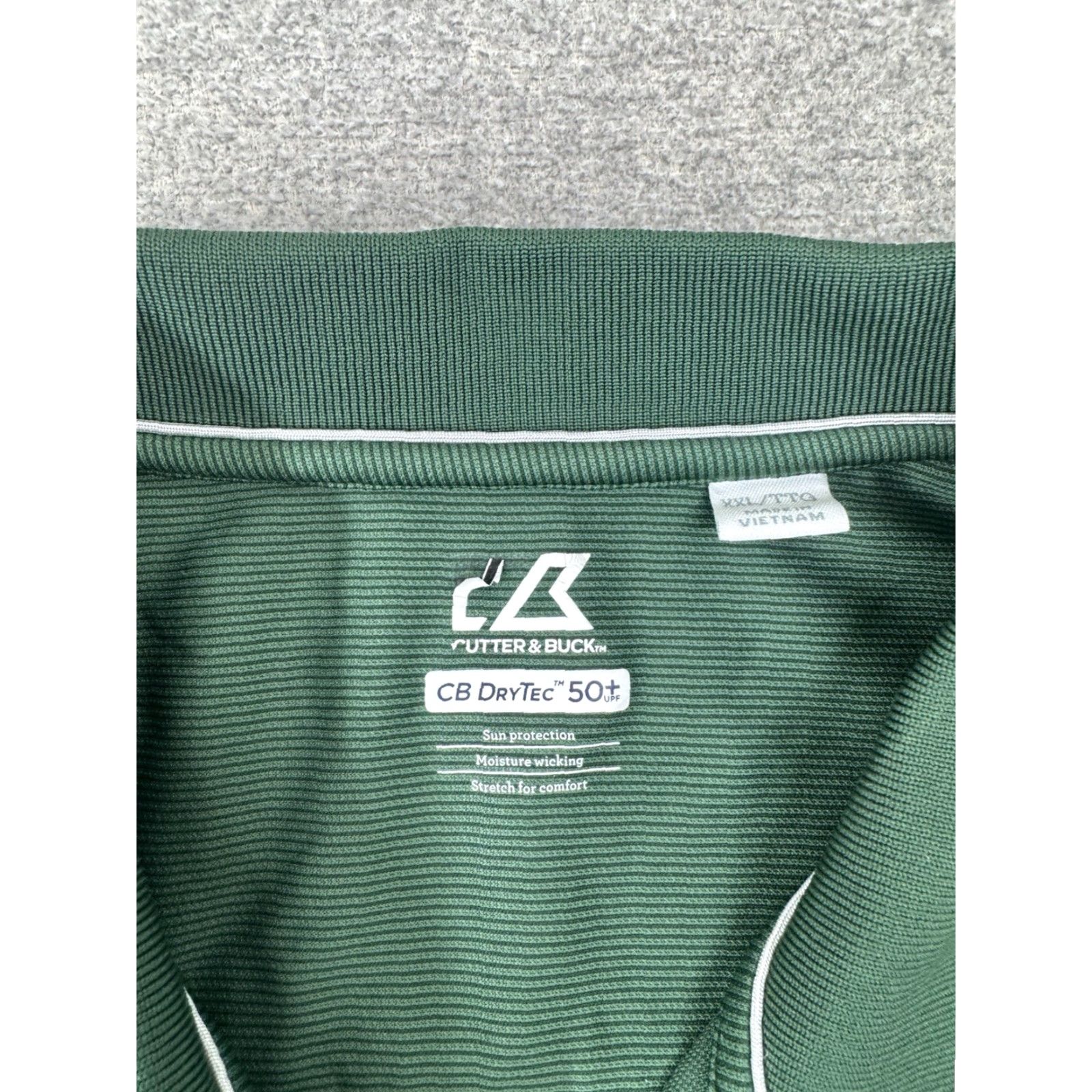 Cutter & Buck Michigan State Spartans Polo Shirt Men's 2XL Golf Stretch Performance Highlighted Logo Green State 2XL Mens Polo Size US XXL / EU 58 / 5 - 3 Thumbnail