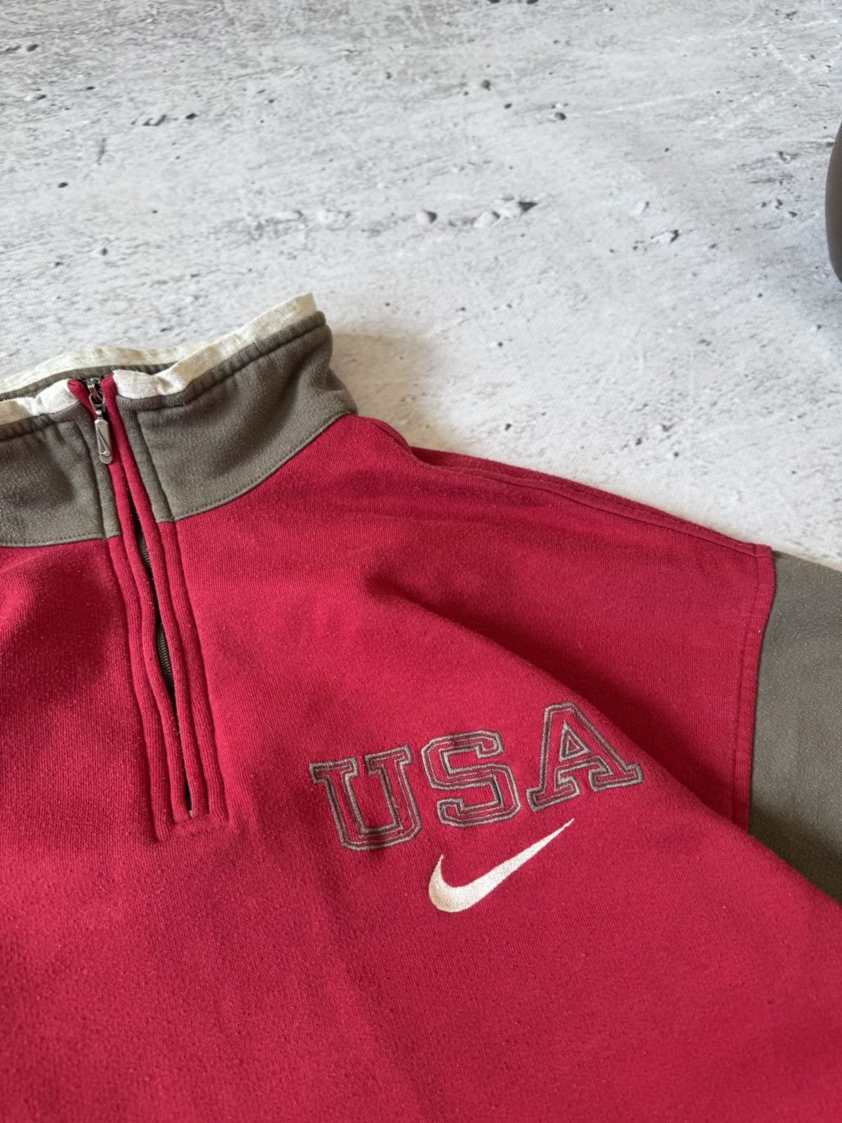 Nike × Vintage NIKE USA VINTAGE 00s OVERSIZE BAGGY SWEATSHIRT CENTER LOGO Size US L / EU 52-54 / 3 - 5 Thumbnail