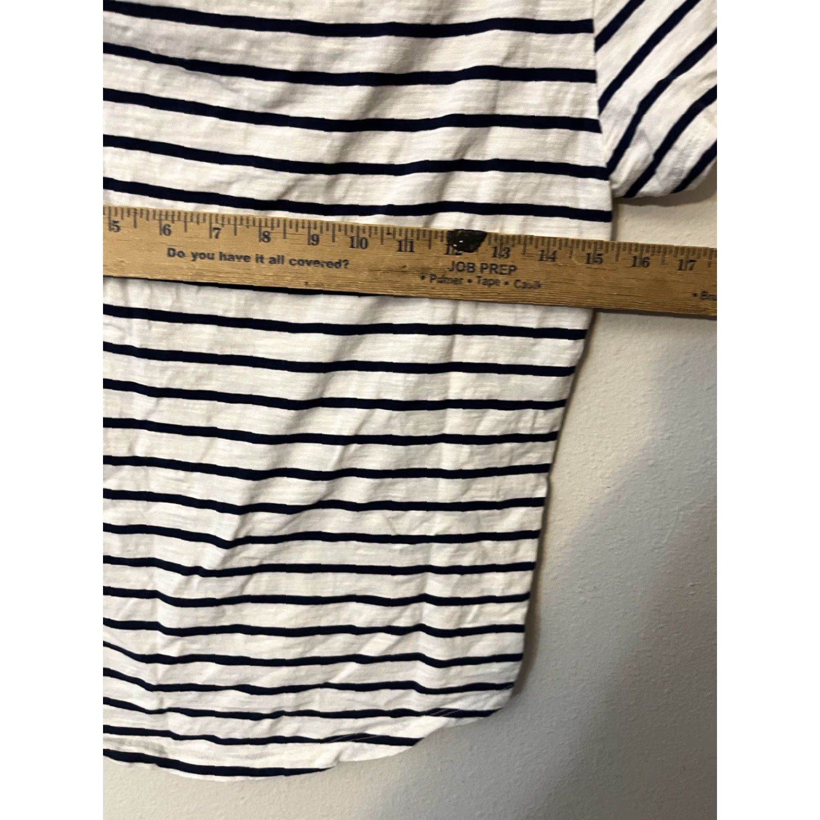Old Navy Old Navy T-Shirt Women Shirt S White Striped Short Sleeve 100% Cotton Casual Basic Everyday Wear Regular Women’s Small White Striped T-Shirt Size S / US 4 / IT 40 - 5 Thumbnail