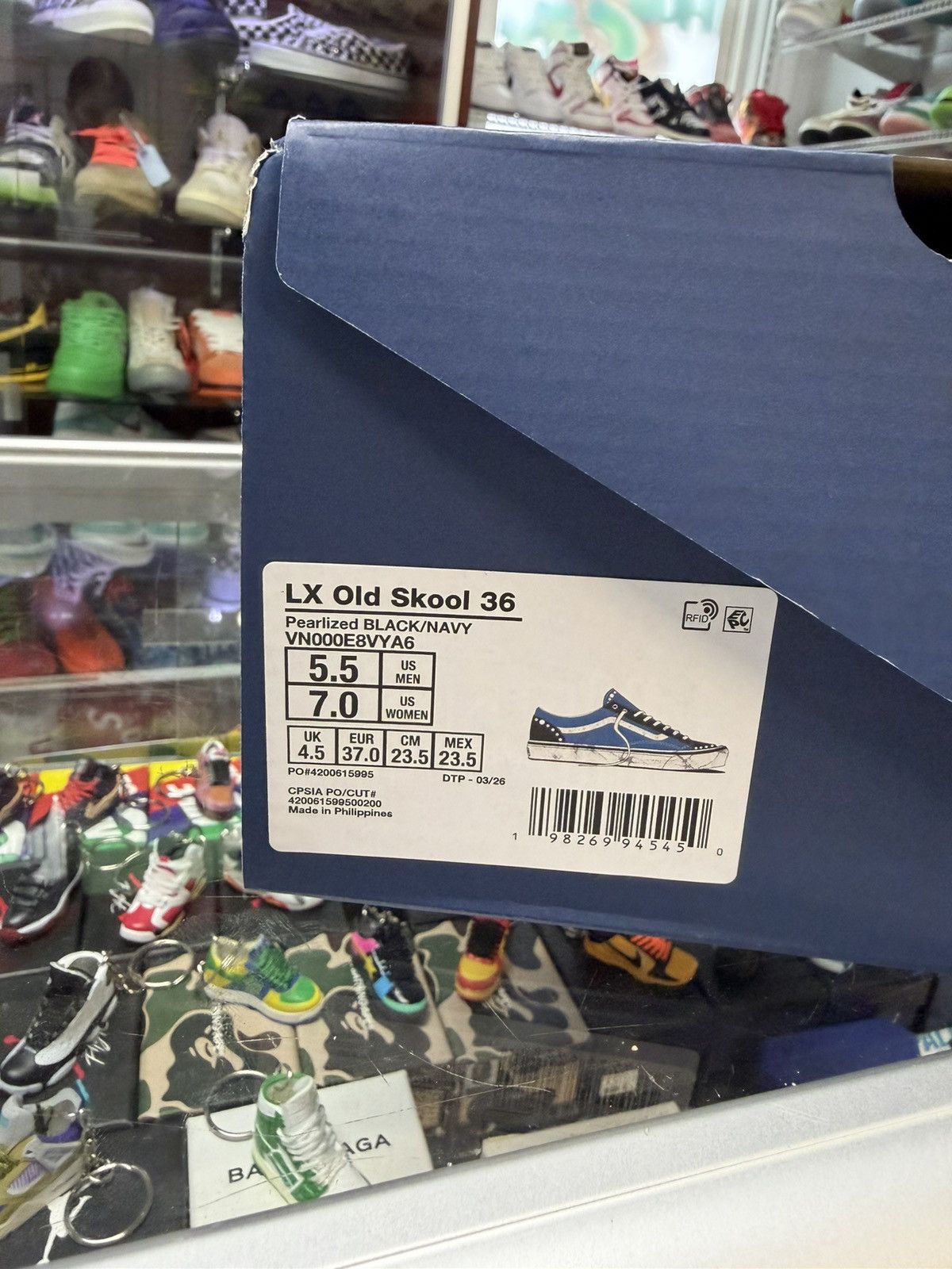 Vans Vans Old Skool ‘36 LS Pearlized ‘Navy’ Size US 5.5 / EU 38 - 7 Thumbnail