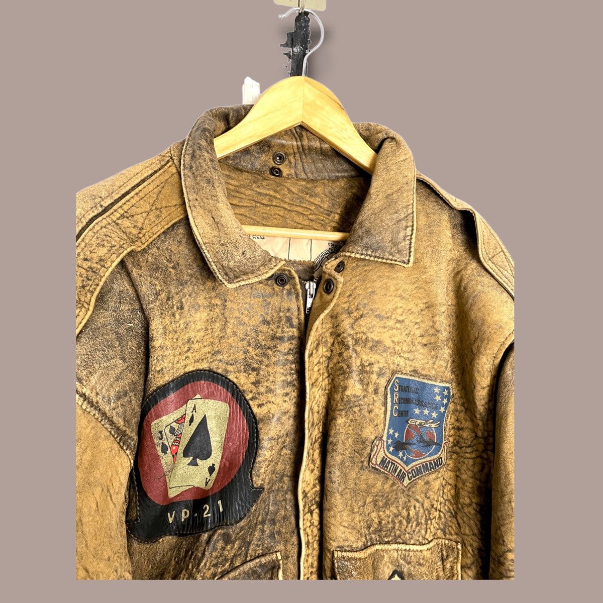 Vintage Vintage Leather Jacket Matin Air Command Size US L / EU 52-54 / 3 - 7 Thumbnail