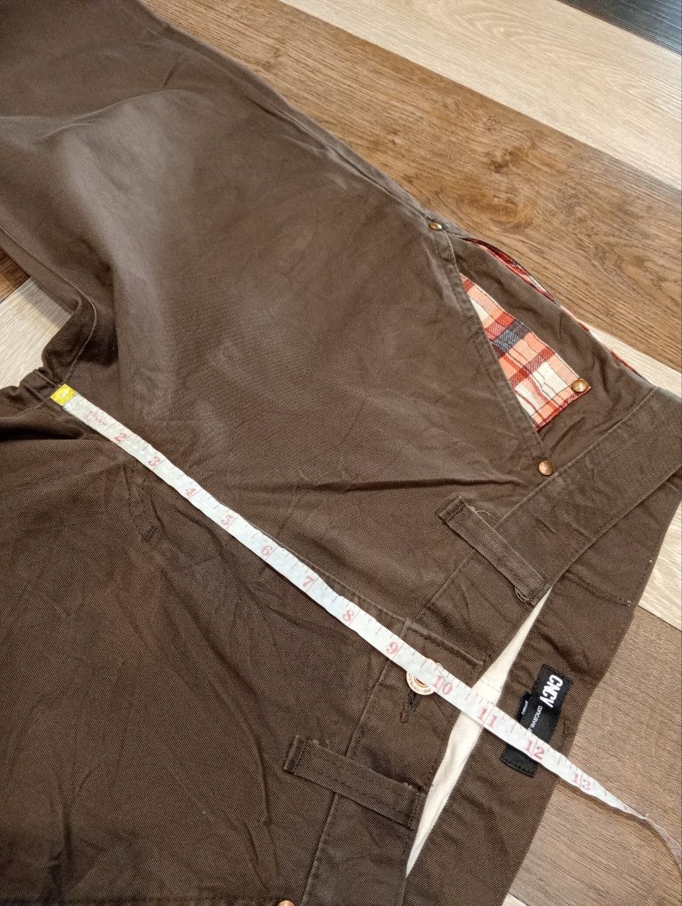Japanese Brand VINTAGE CONCAVE ATTEMPT JAPAN BROWN COTTON PANTS Size US 33 - 13 Thumbnail