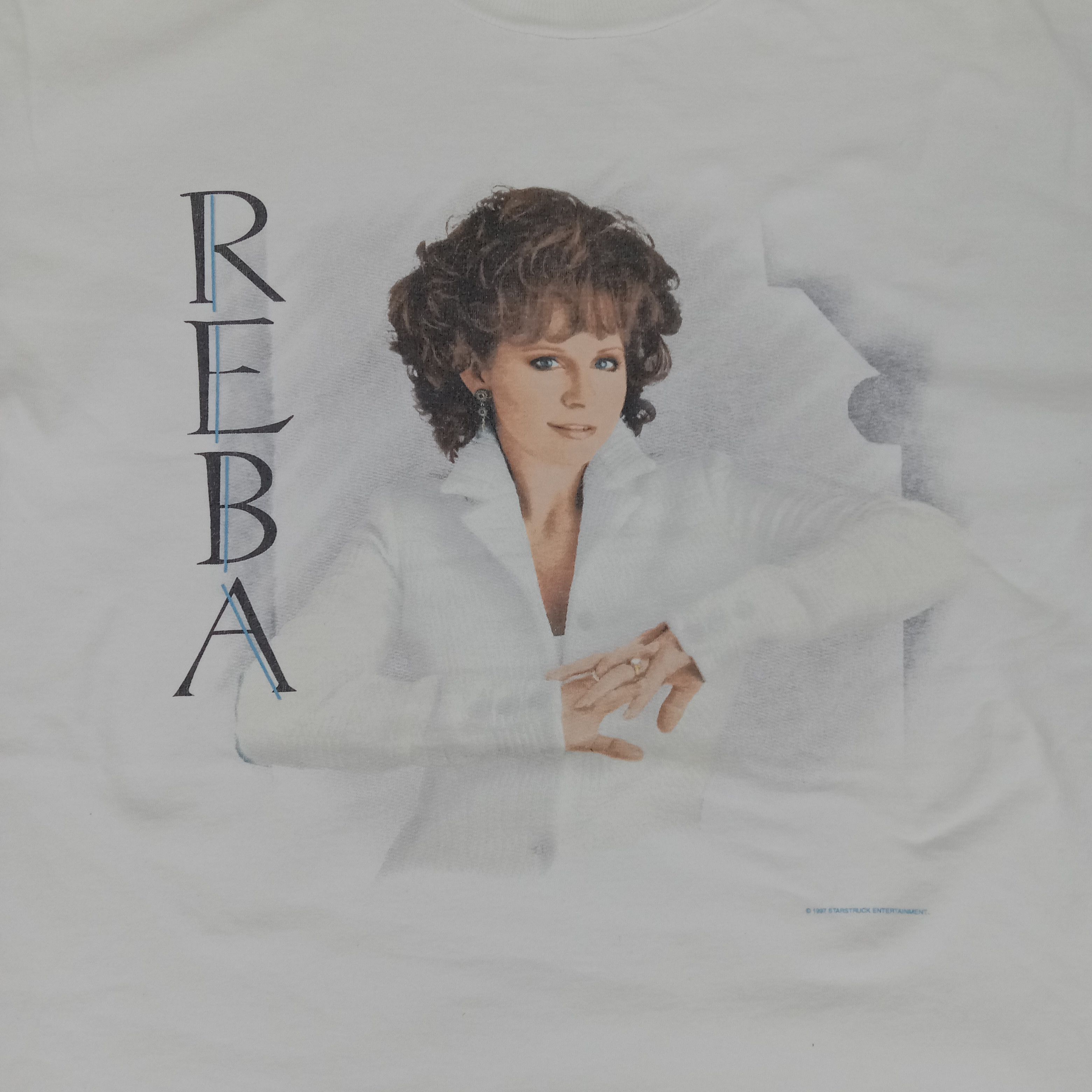 Vintage Vintage 90's Reba American Singer Songwriter Women's Tshirt Size US XL / EU 56 / 4 - 2 Thumbnail