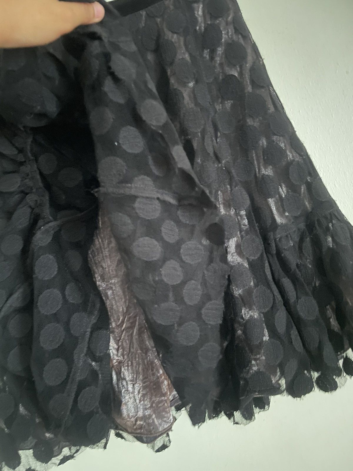 Anna Sui × Japanese Brand × Vintage Anna Sui Mesh Mini Skirt Size 26" / US 2 / IT 38 - 3 Thumbnail