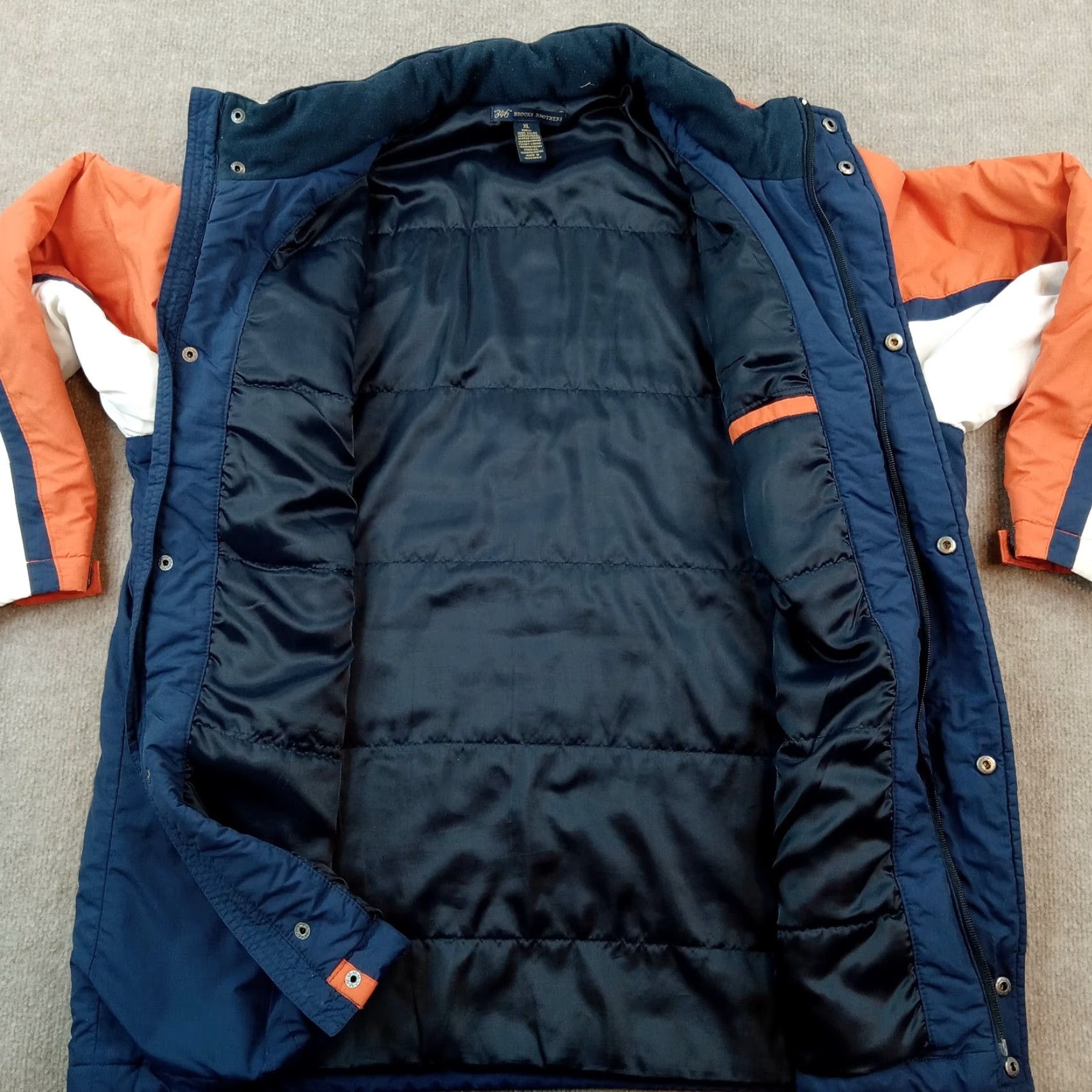 Brooks Brothers Brooks Brothers Mens XL Blue Orange Full Zip Insulated Parka Jacket Puffer Outdoors Size US XL / EU 56 / 4 - 6 Thumbnail