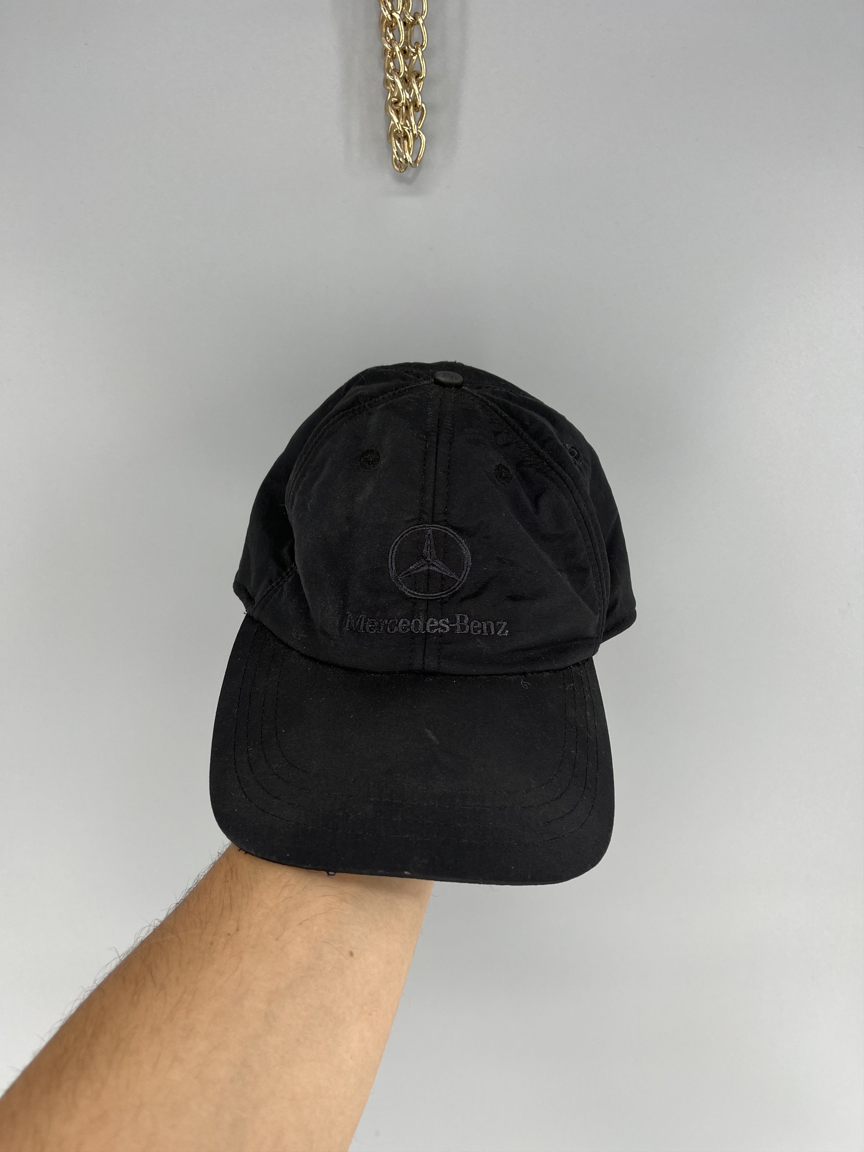 Mercedes-Benz Vintage 90s Mercedes Benz Vintage Big Logo Cap With Ears Size ONE SIZE - 1 Thumbnail