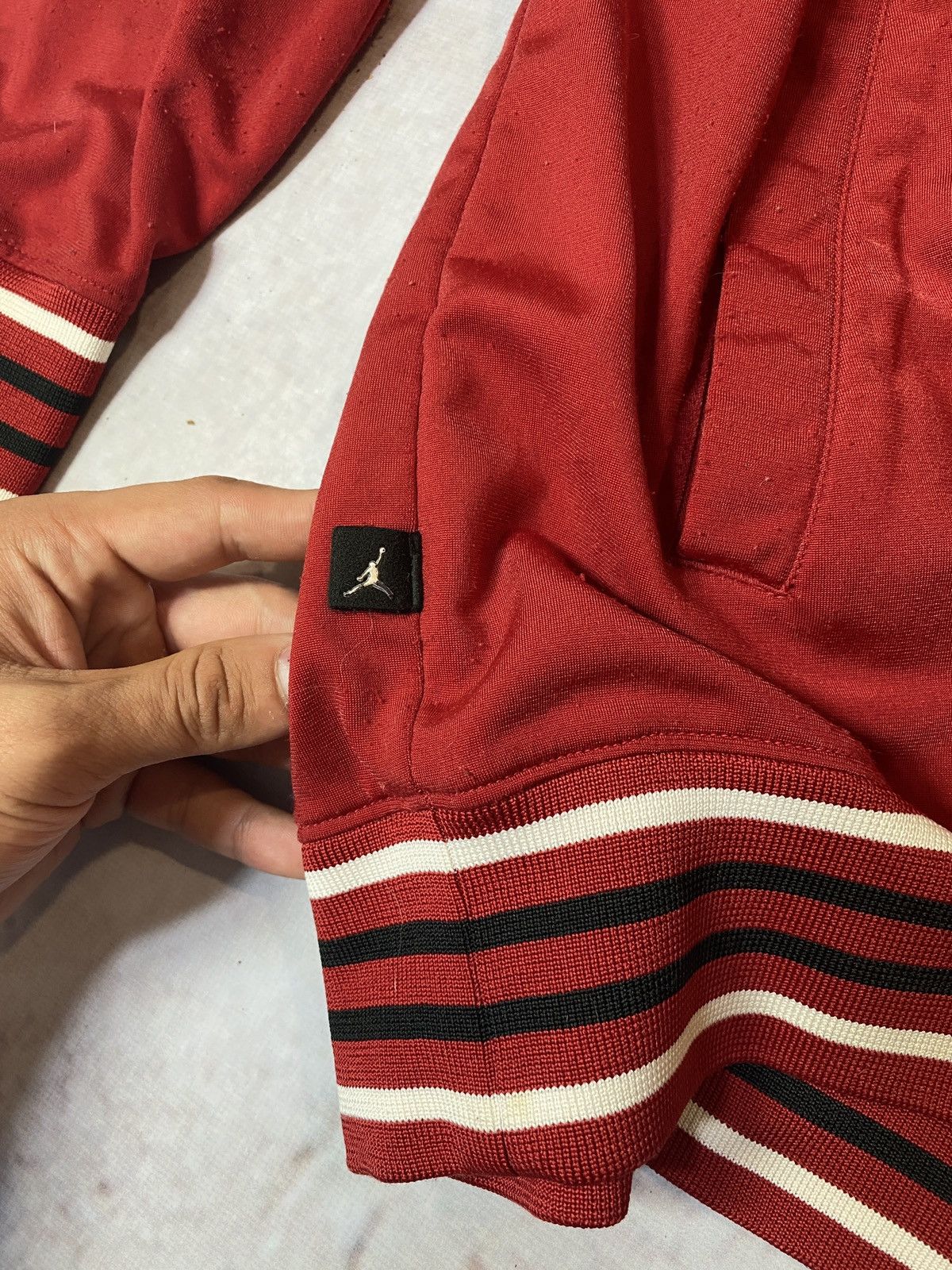 Jordan Brand Vintage 90s Nike air Jordan zipper track jacket Size US XL / EU 56 / 4 - 4 Thumbnail