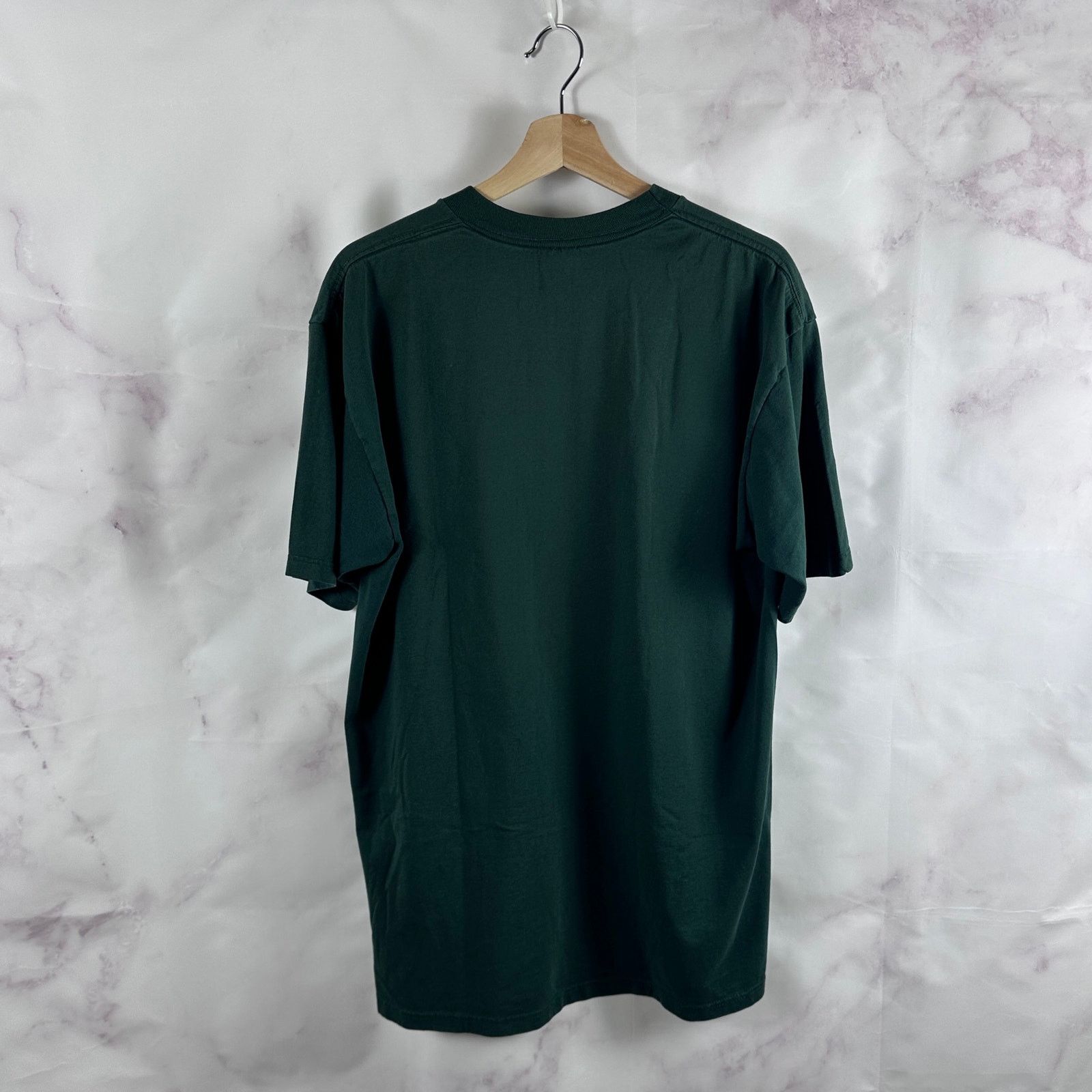 Jerzees Vintage 90s Forest Green Blank Tee Size US XL / EU 56 / 4 - 7 Thumbnail