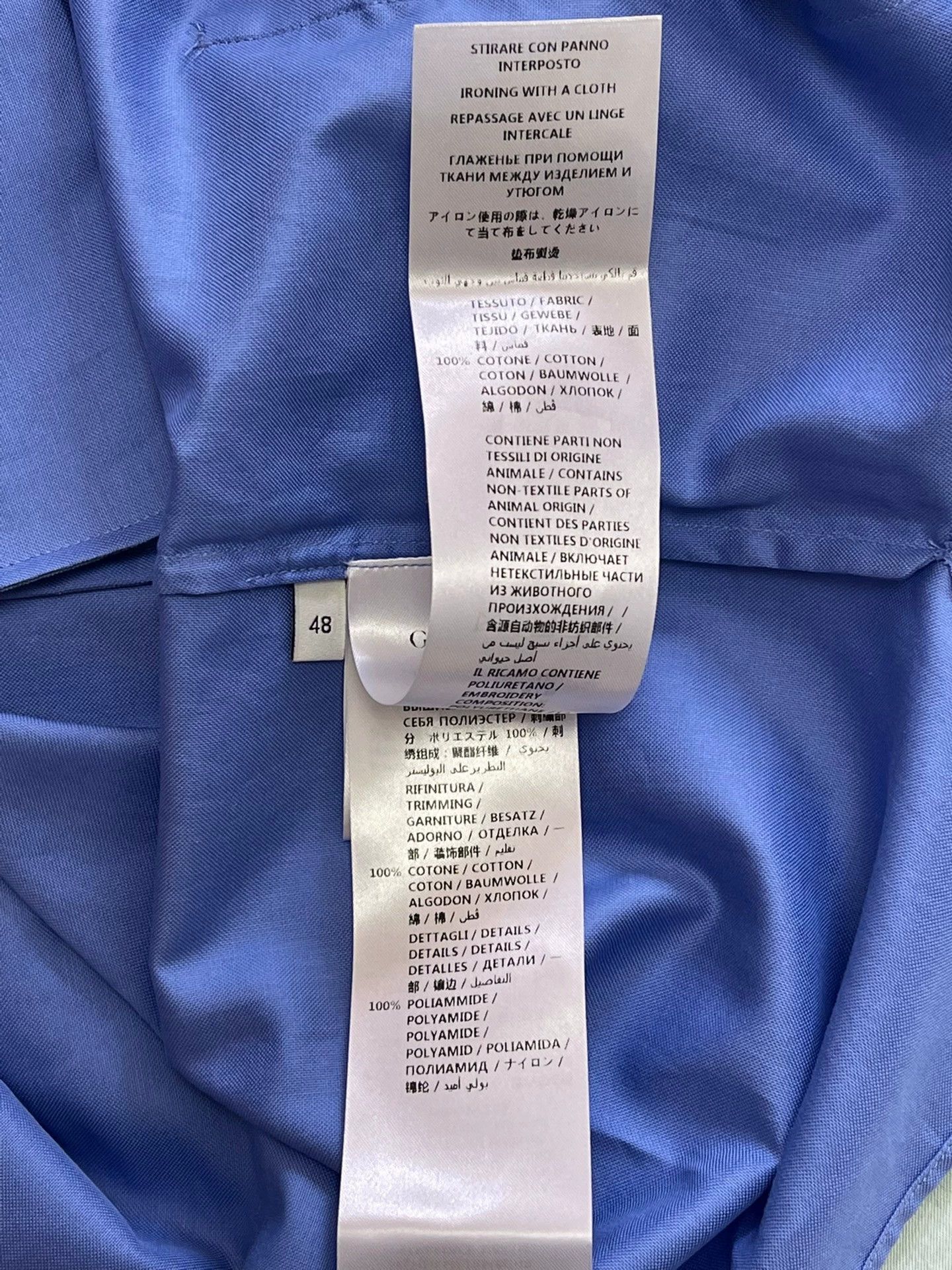 Gucci Gucci Runway Blue Shirt Men's 48 Size US M / EU 48-50 / 2 - 7 Thumbnail