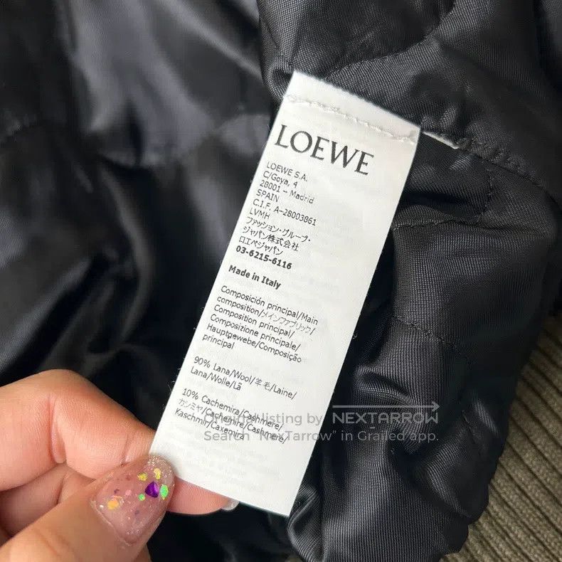 Loewe Loewe Olive Green Collar Cashmere Jacket Size US S / EU 44-46 / 1 - 4 Thumbnail