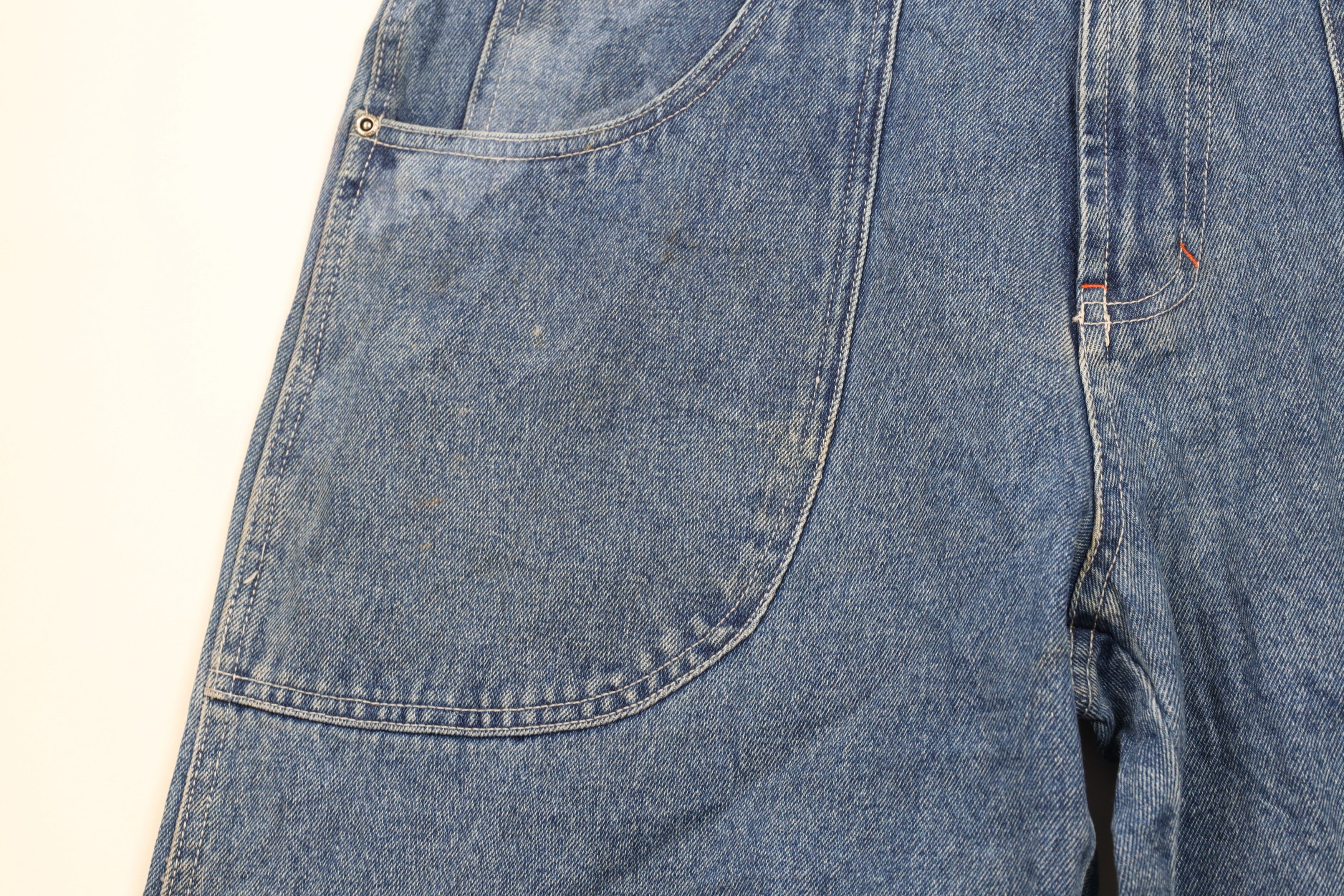 Vintage Vintage 90s Streetwear Big Pocket Denim Jean Shorts Jorts Size US 36 / EU 52 - 6 Thumbnail