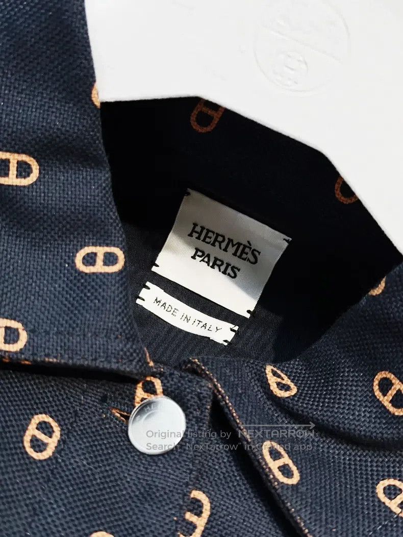 Hermes Hermes Chaine d'Ancre Anchor Navy Blue Long Sleeve Short D Size XS / US 0-2 / IT 36-38 - 5 Thumbnail