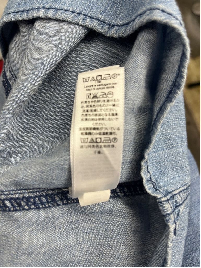 Gap GAP Denim Shirt Dress –L – Button Front Pocket – 100% Cotton Size L / US 10 / IT 46 - 9 Thumbnail