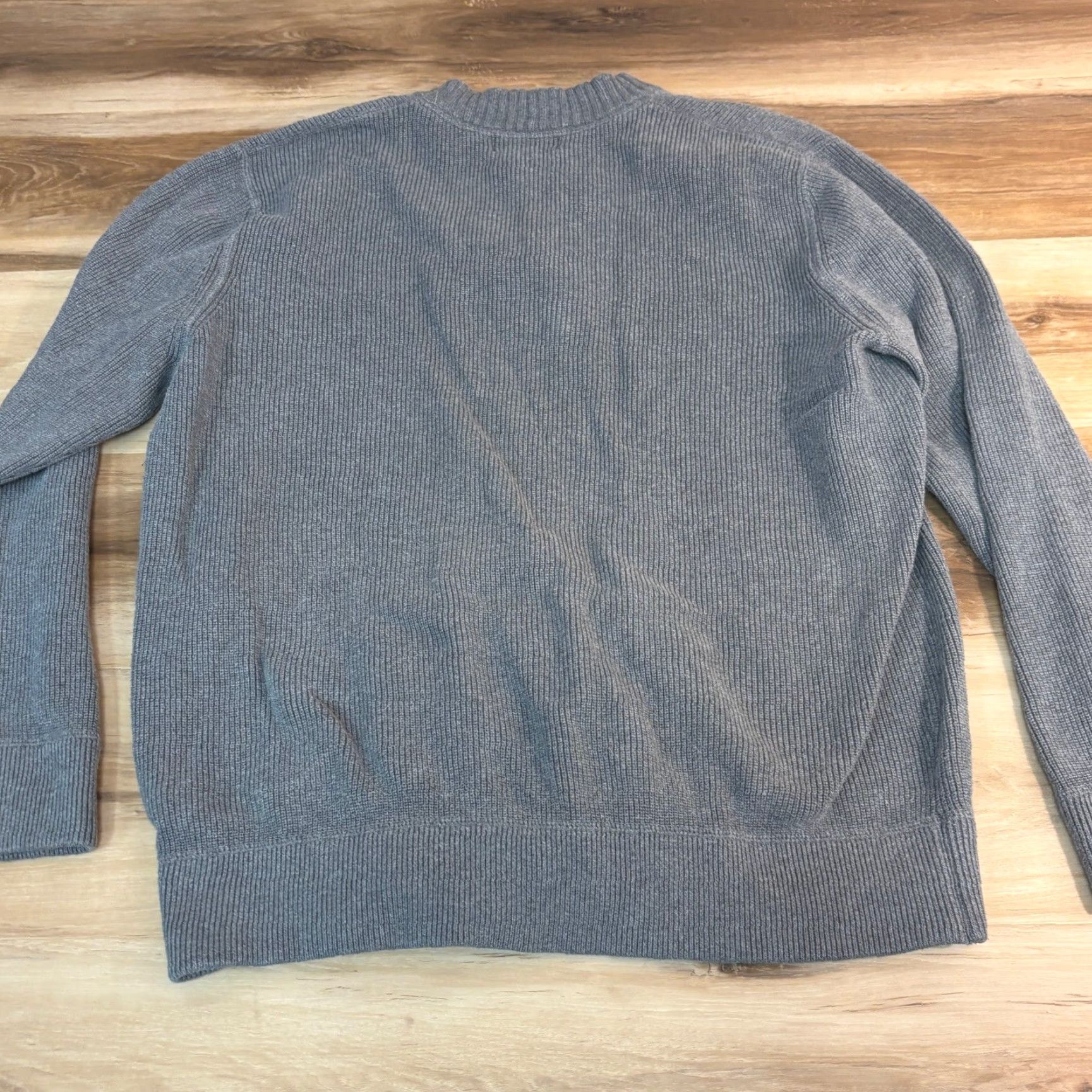 Eddie Bauer VINTAGE Eddie Bauer Sweater Mens XL Gray Ribbed Cotton Henley Y2K Size US XL / EU 56 / 4 - 6 Thumbnail