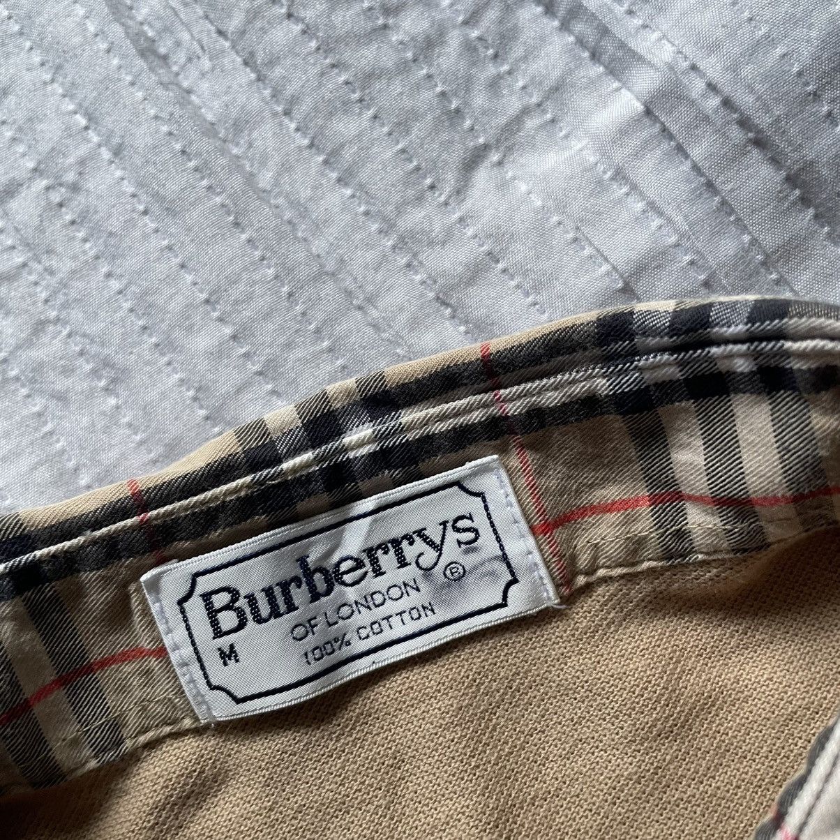 Burberry Vintage Burberry Nova Check Collar Long Sleeve 🍒 Size US M / EU 48-50 / 2 - 5 Thumbnail