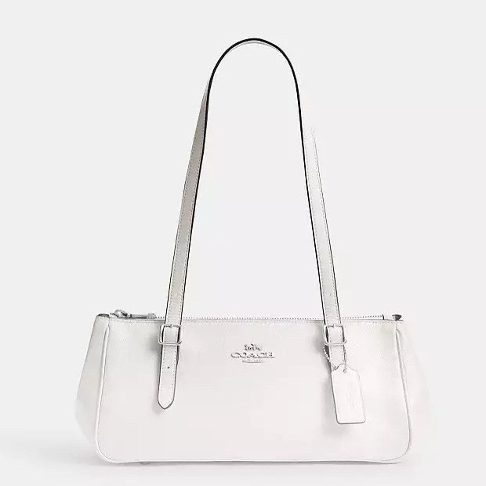 Coach NWT Coach Asher Shoulder Bag CBJ05 Glazed Leathe Chalk Size ONE SIZE - 6 Thumbnail