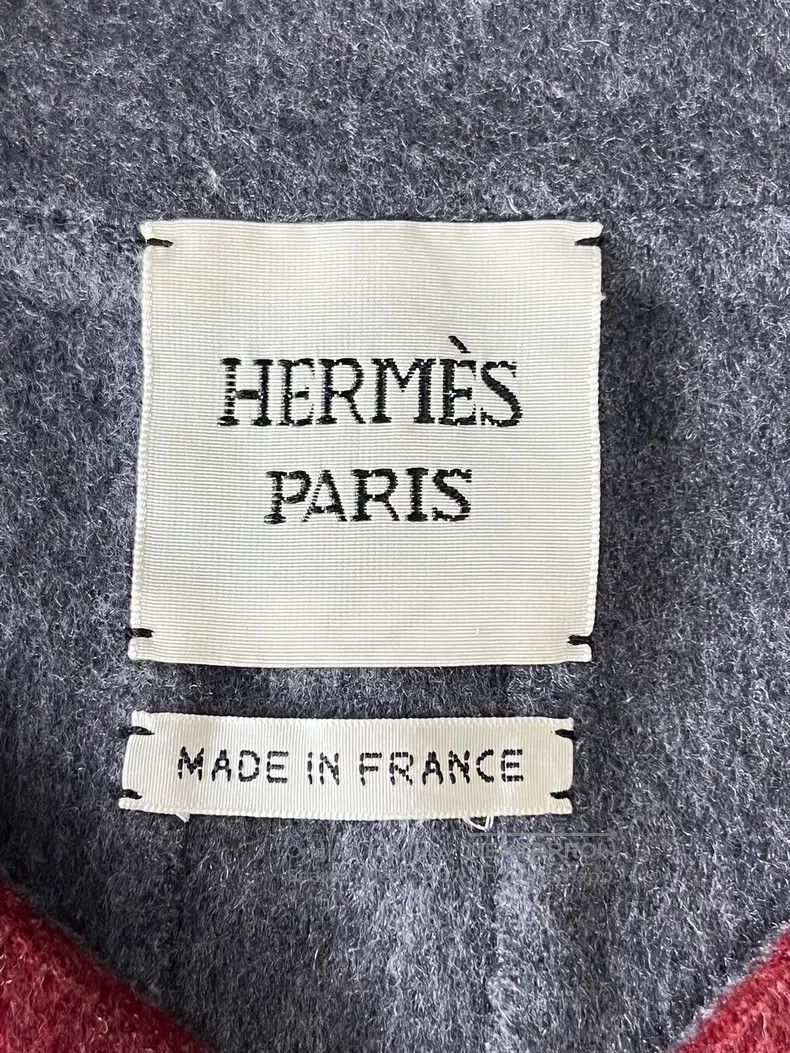 Hermes Hermes Double-faced cashmere and leather short jacket Size XXS / US 00 / IT 34 - 6 Thumbnail
