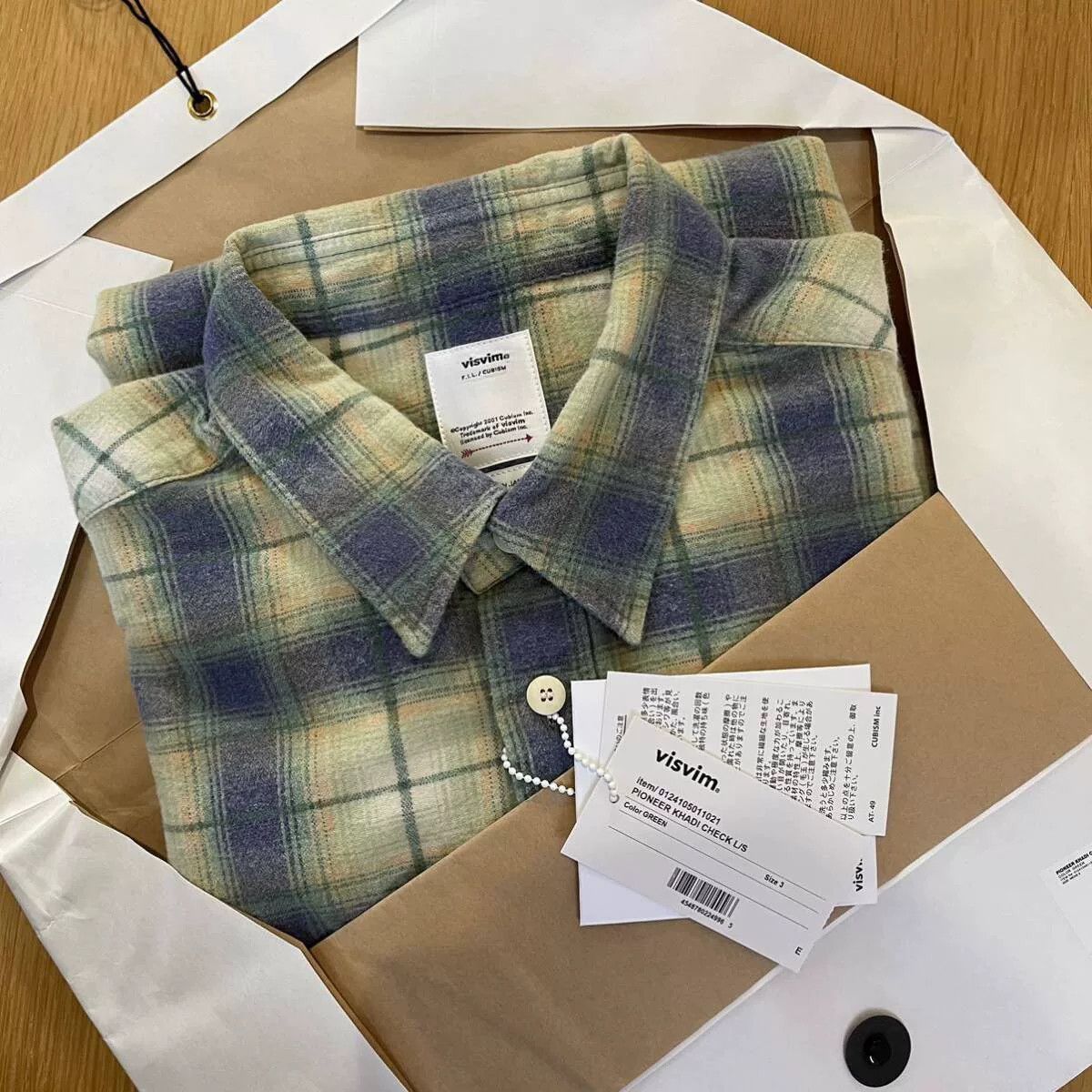 Visvim 24ss visvim PIONEER KHADI CHECK L/S Size US M / EU 48-50 / 2 - 1 Thumbnail