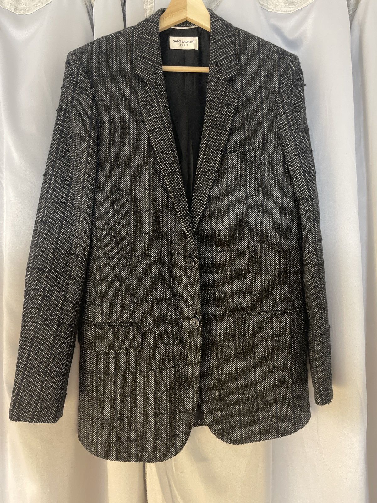 Saint laurent tweed “long” blazer