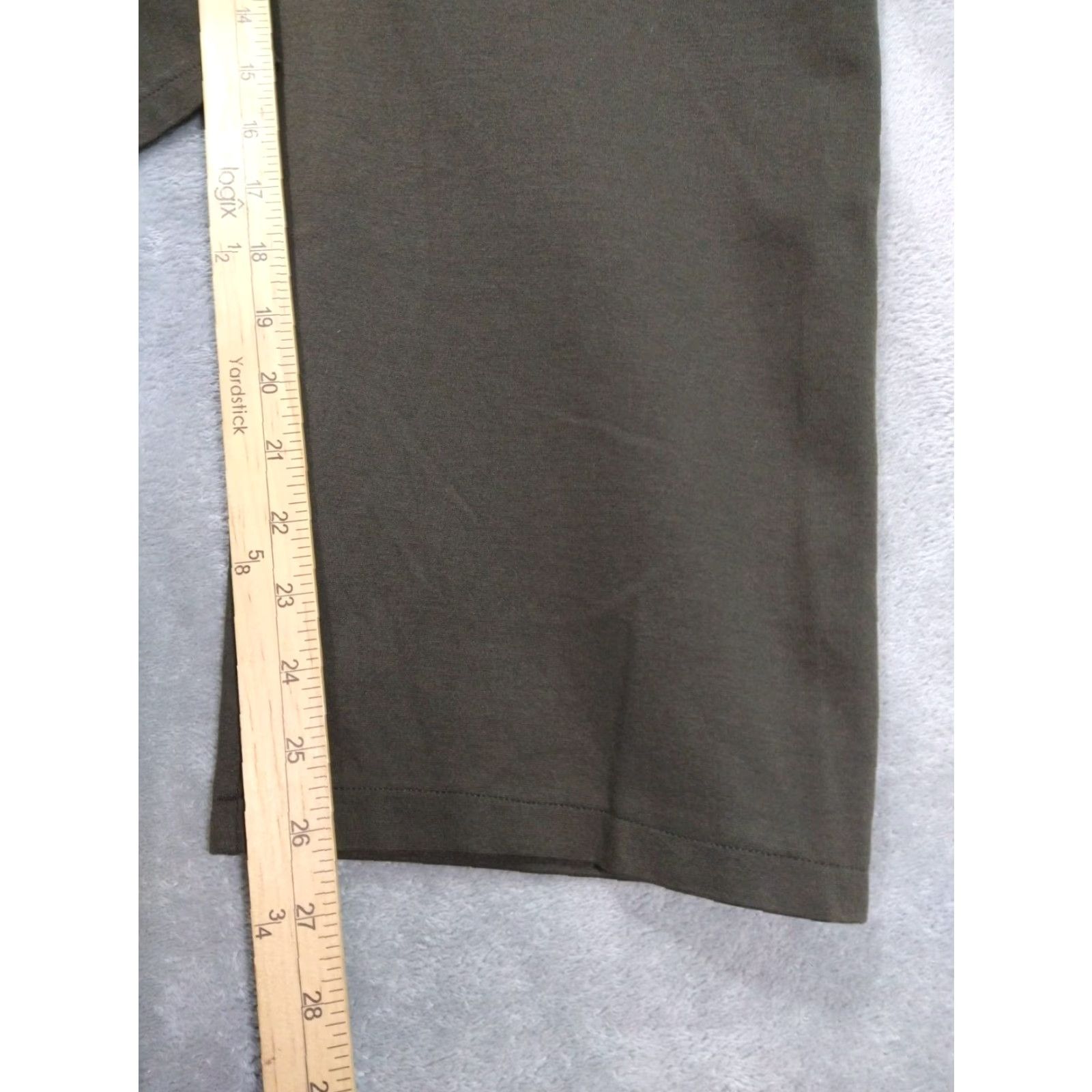 Eileen Fisher Eileen Fisher Pants Womens Large Green Stretch Crepe Pull On Crop Washable Slacks Size 36" / US 14 / IT 50 - 5 Thumbnail