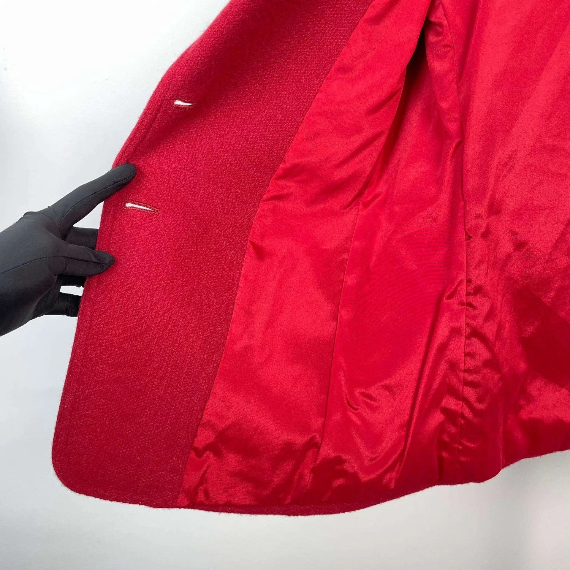 Max Mara Max Mara Red Cashmere Coat Women's 165/88 Size M / US 6-8 / IT 42-44 - 9 Thumbnail