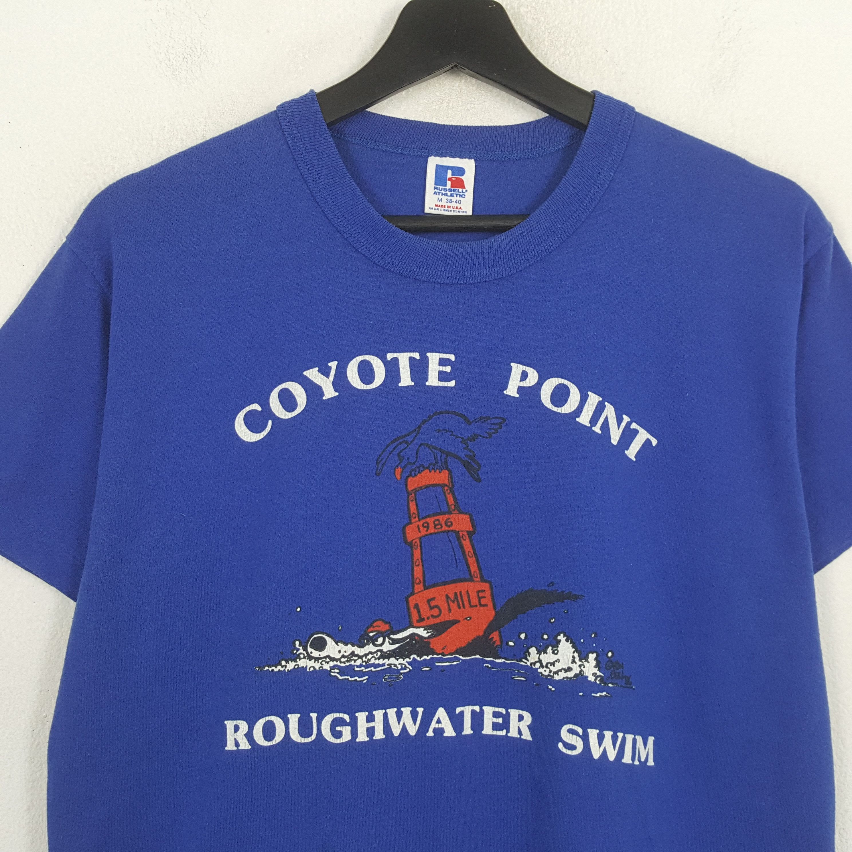 Russell Athletic Coyote Point Roughwater Swim Vintage Tshirt RR17 Size US M / EU 48-50 / 2 - 2 Thumbnail