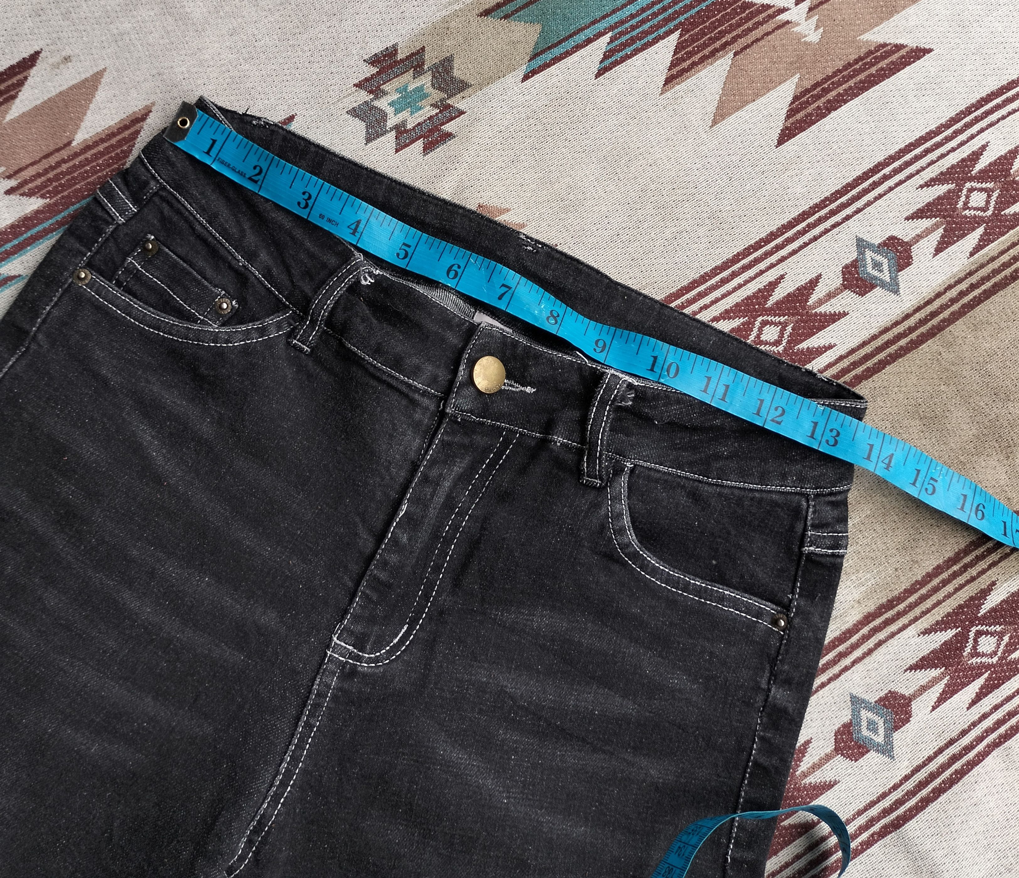 Tornado Mart rope suede belt tassel flare denim Size US 27 - 13 Thumbnail