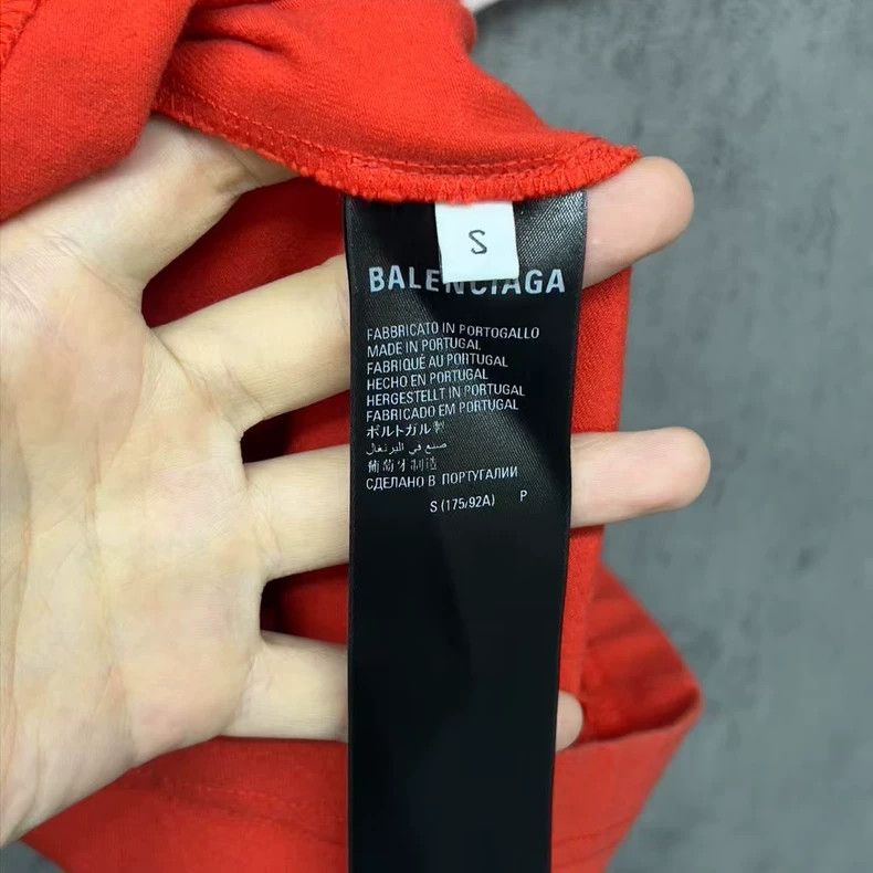 Balenciaga Balenciaga Embroidered Logo Skinny Stretch Short Sleeves Size US S / EU 44-46 / 1 - 3 Thumbnail