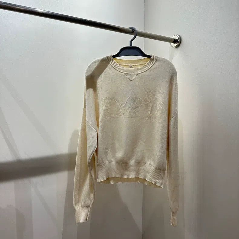 Hermes Hermes Off-white Carriage Cashmere Long Sleeve Size S / US 4 / IT 40 - 1 Thumbnail