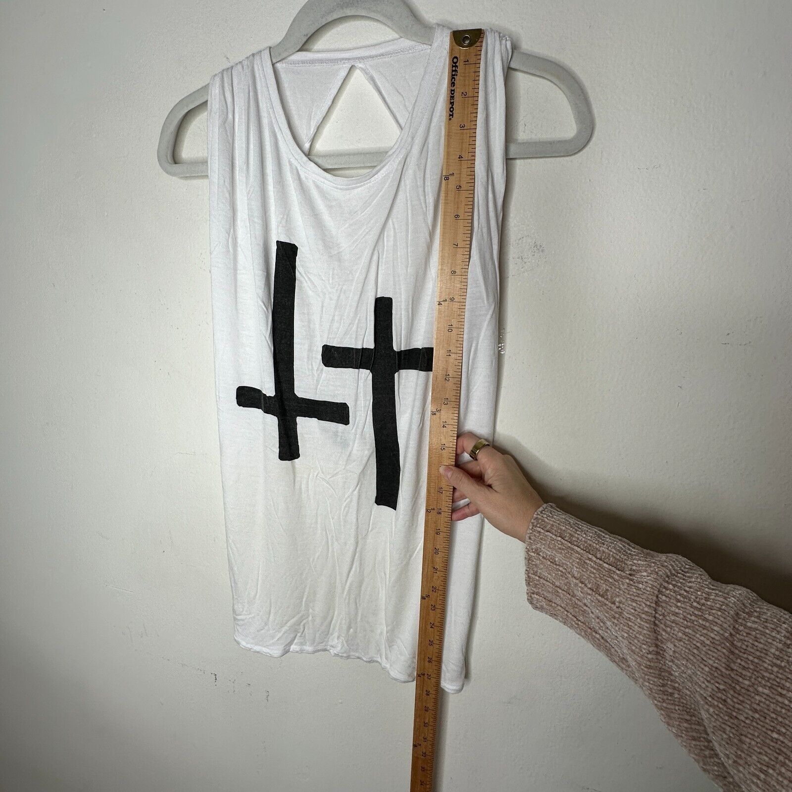 Other RARE Stylestalker White Crew Cross Twisted Open Back Tee 8 Size M / US 6-8 / IT 42-44 - 9 Thumbnail