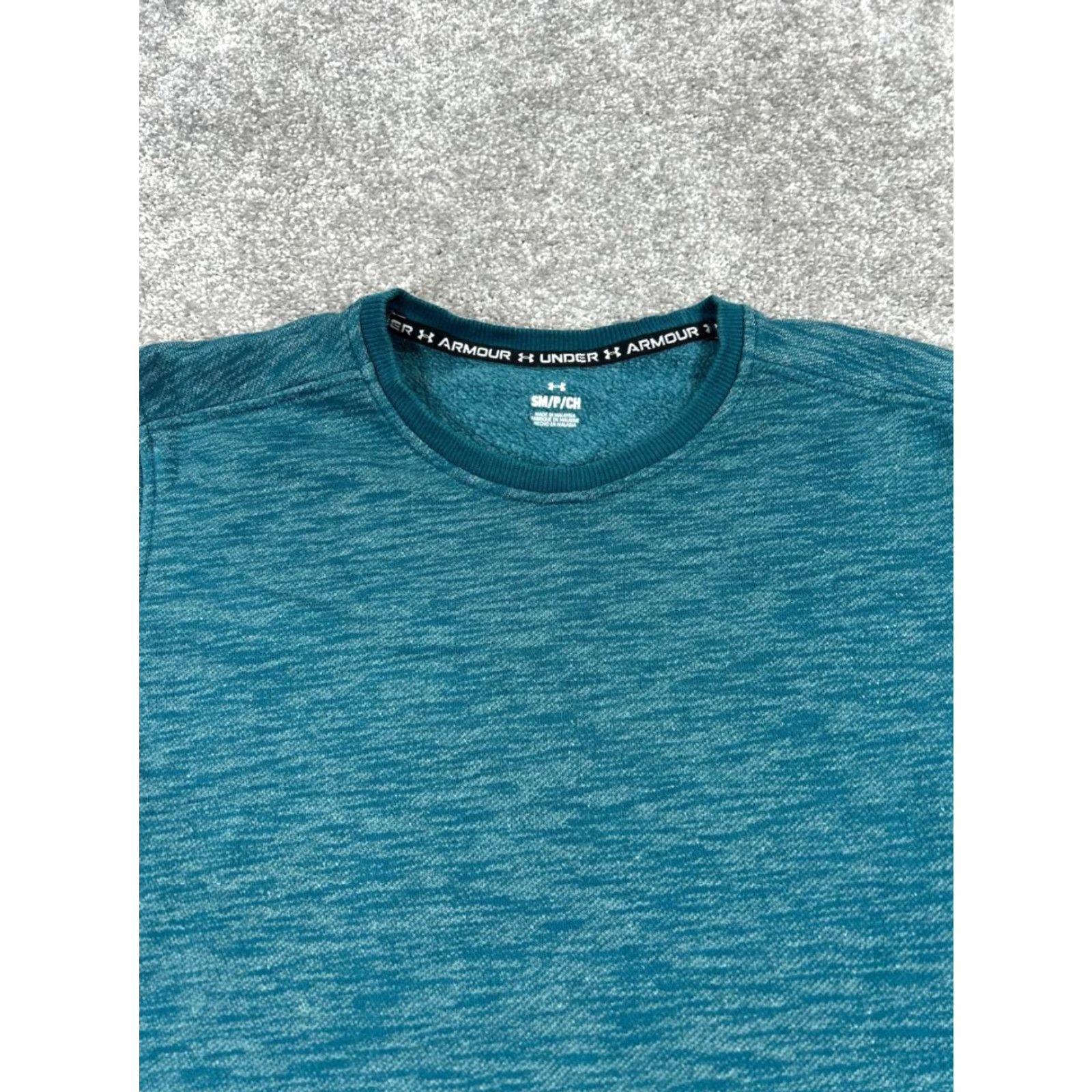 Under Armour Under Armour Sweatshirt Mens Small Blue Runner Cotton Blend Pullover Shirt Size US S / EU 44-46 / 1 - 2 Thumbnail